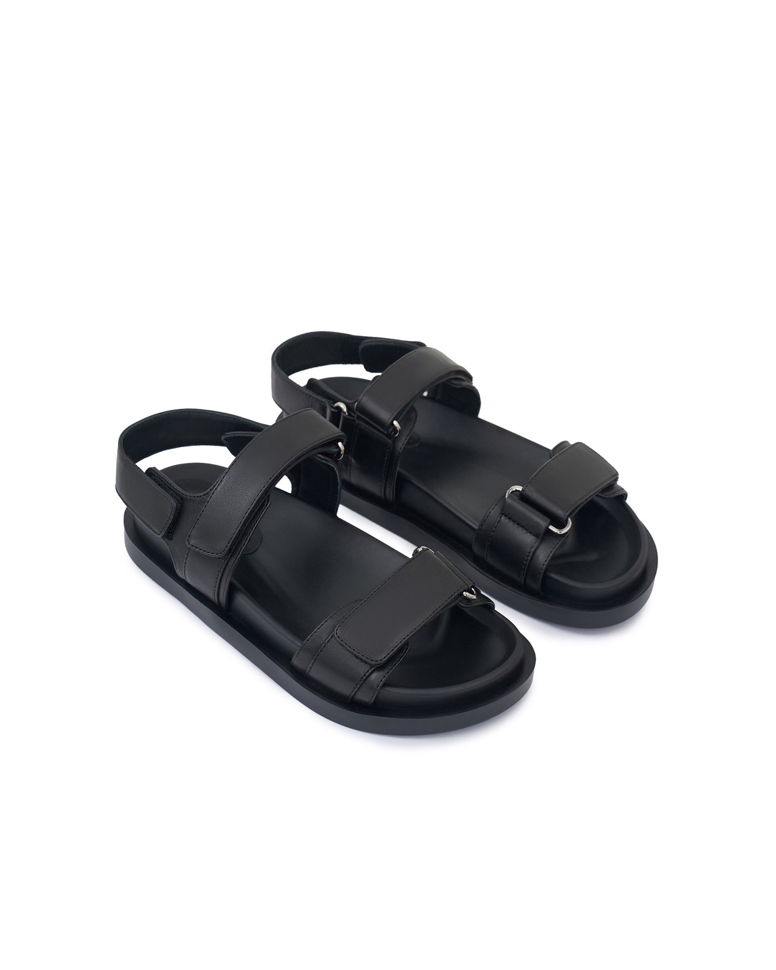 Leather sandals, Black — photo 3