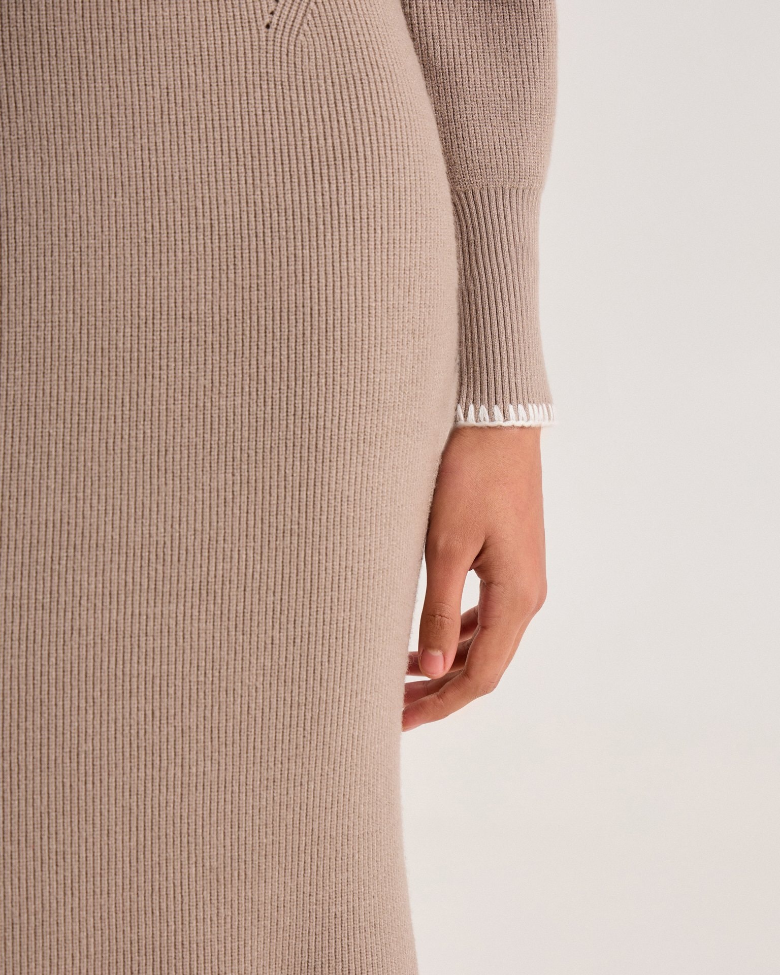 Mermaid dress, Beige — photo 13