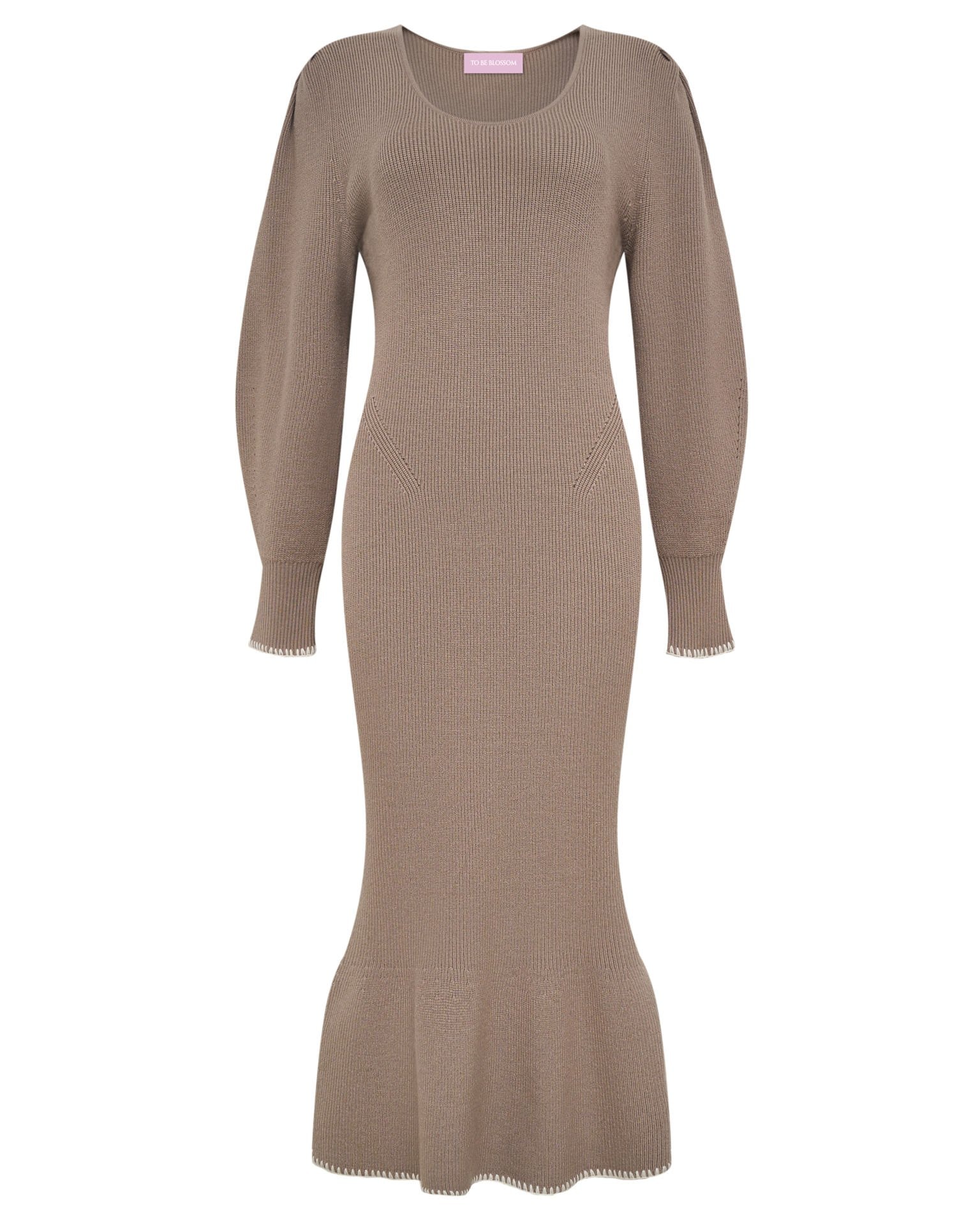 Mermaid dress, Beige — photo 15