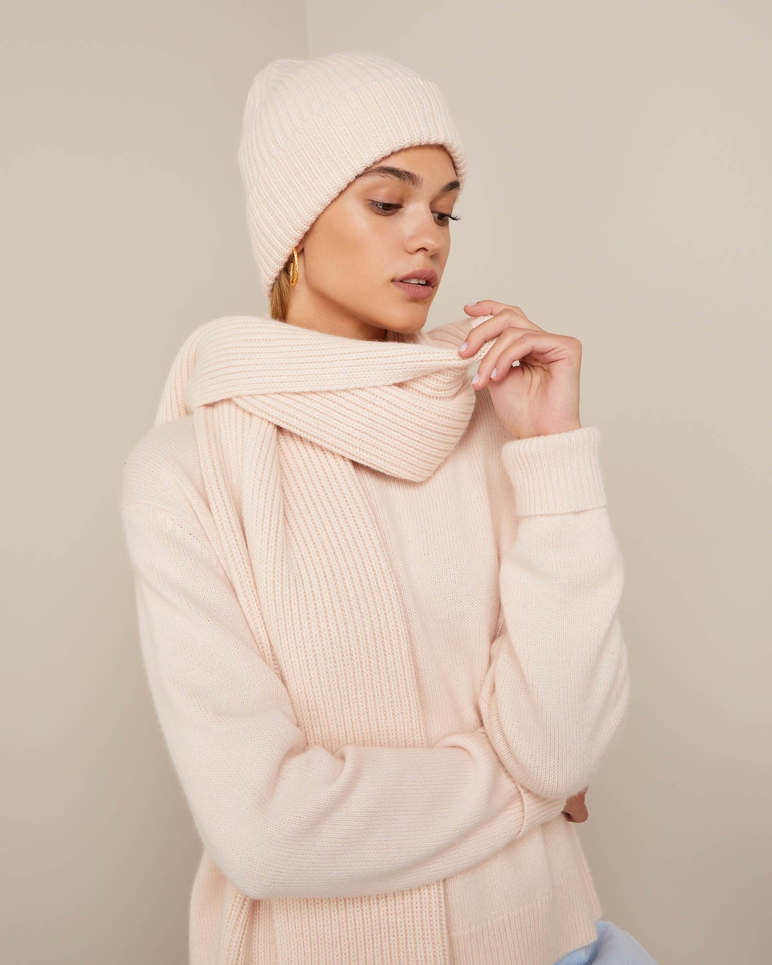 Light Pink Scarf, Pink — photo 3
