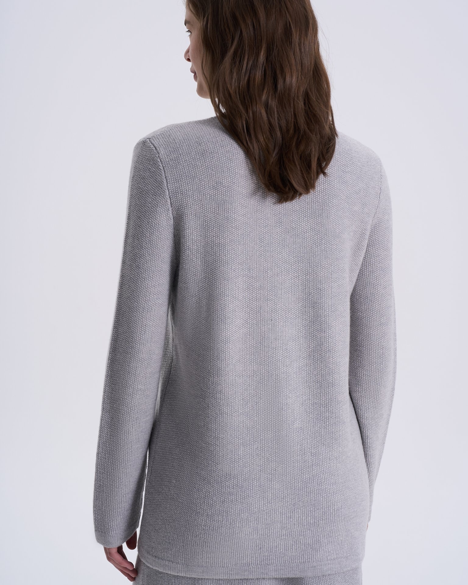 Cardigan with oversized pockets, Grey — photo 7