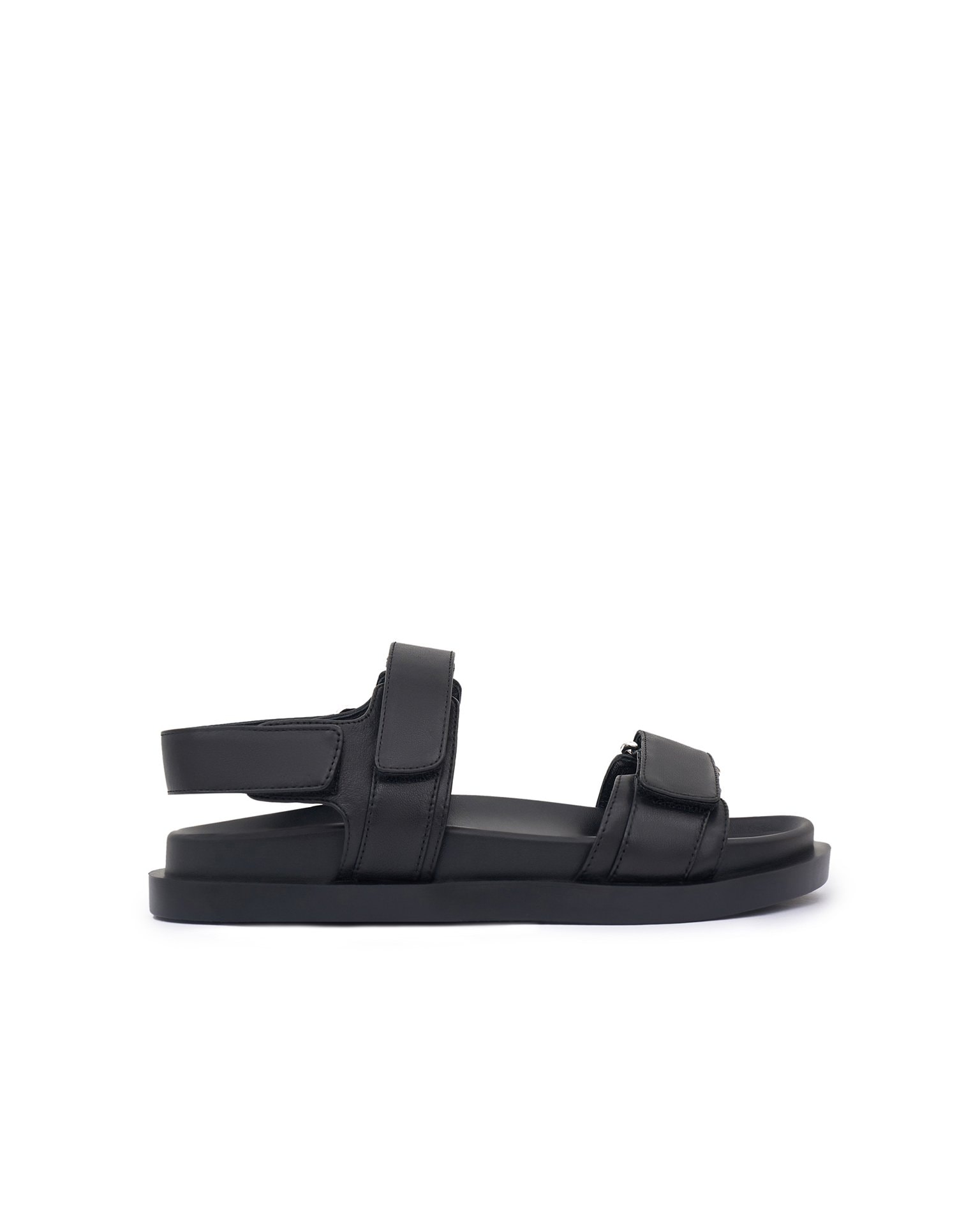Leather sandals, Black — photo 2