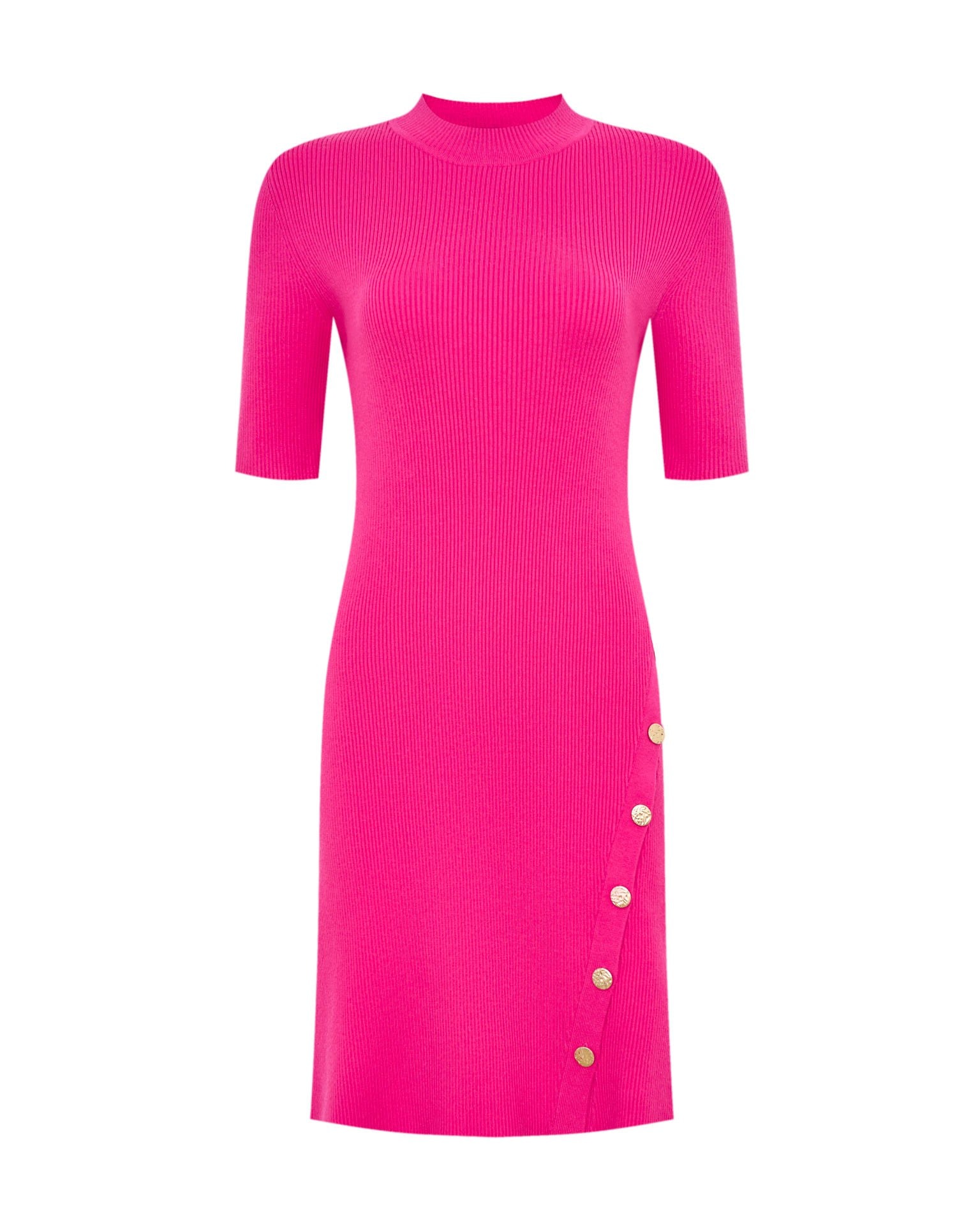 Knitted dress, Fuchsia — photo 10