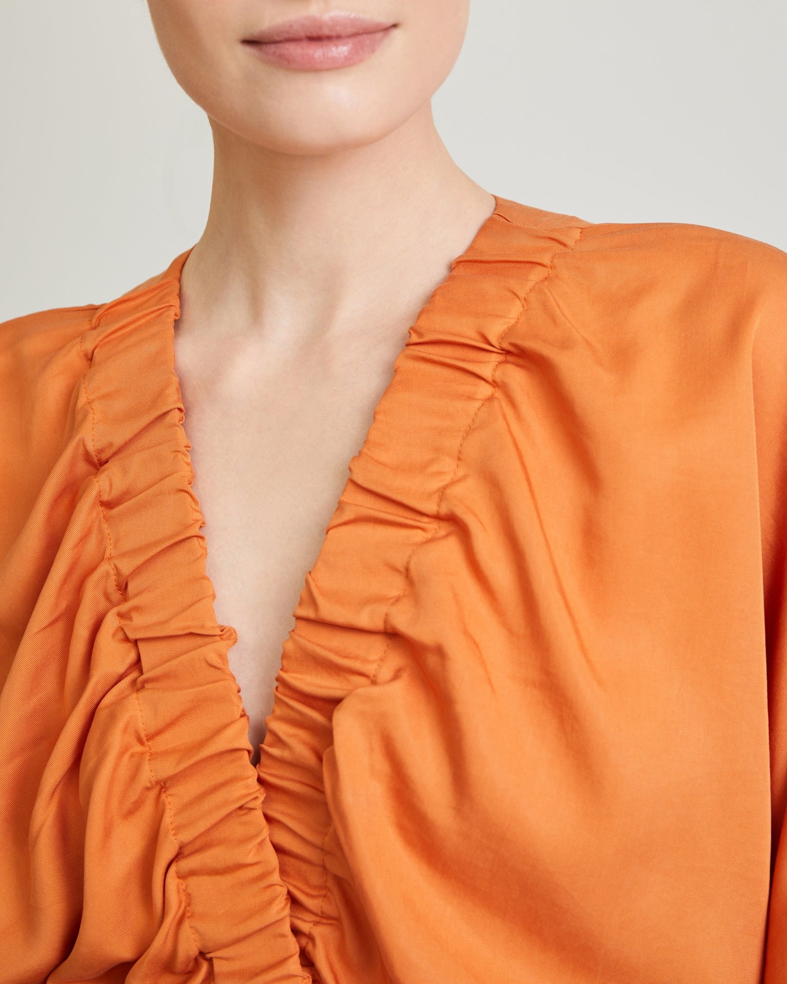Dress with original cut, Terracotta — photo 6