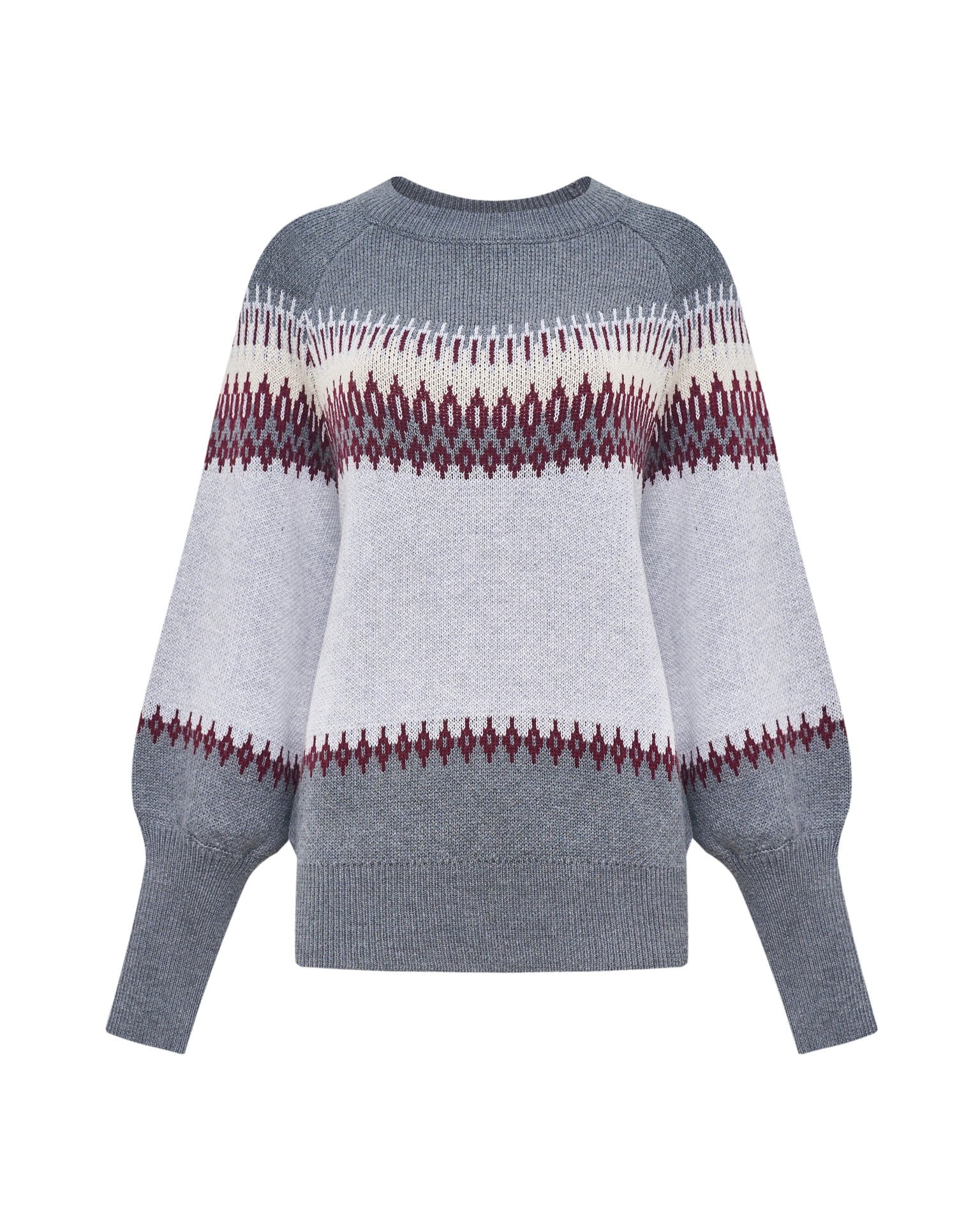 Patterned Jumper, Grey — photo 6