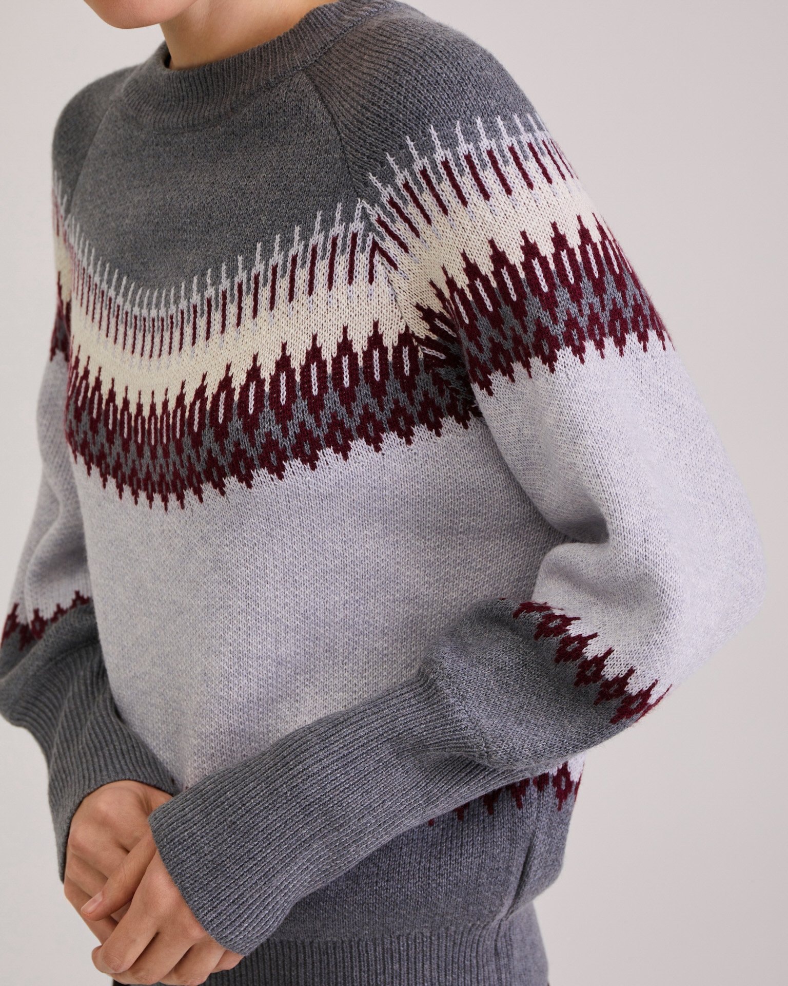 Patterned Jumper, Grey — photo 5