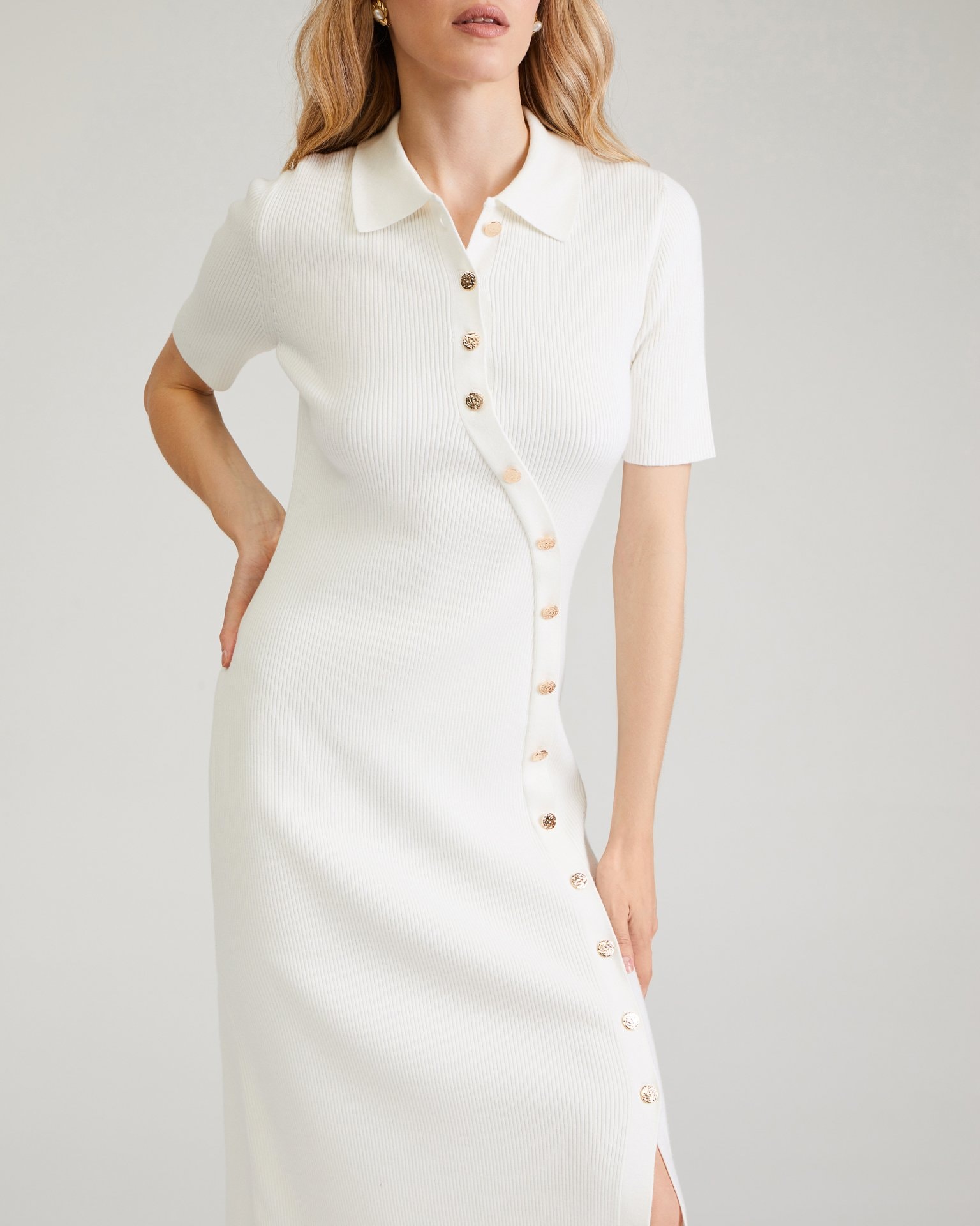 Midi dress, Milky — photo 6