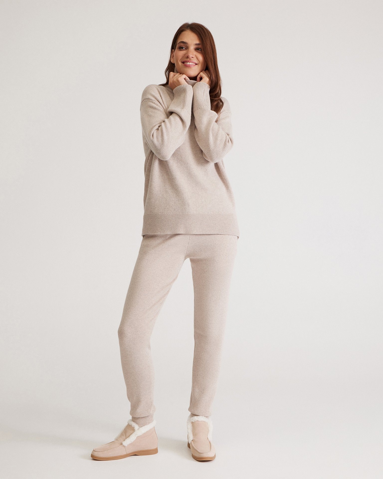 Knitted Suit, Beige — photo 4