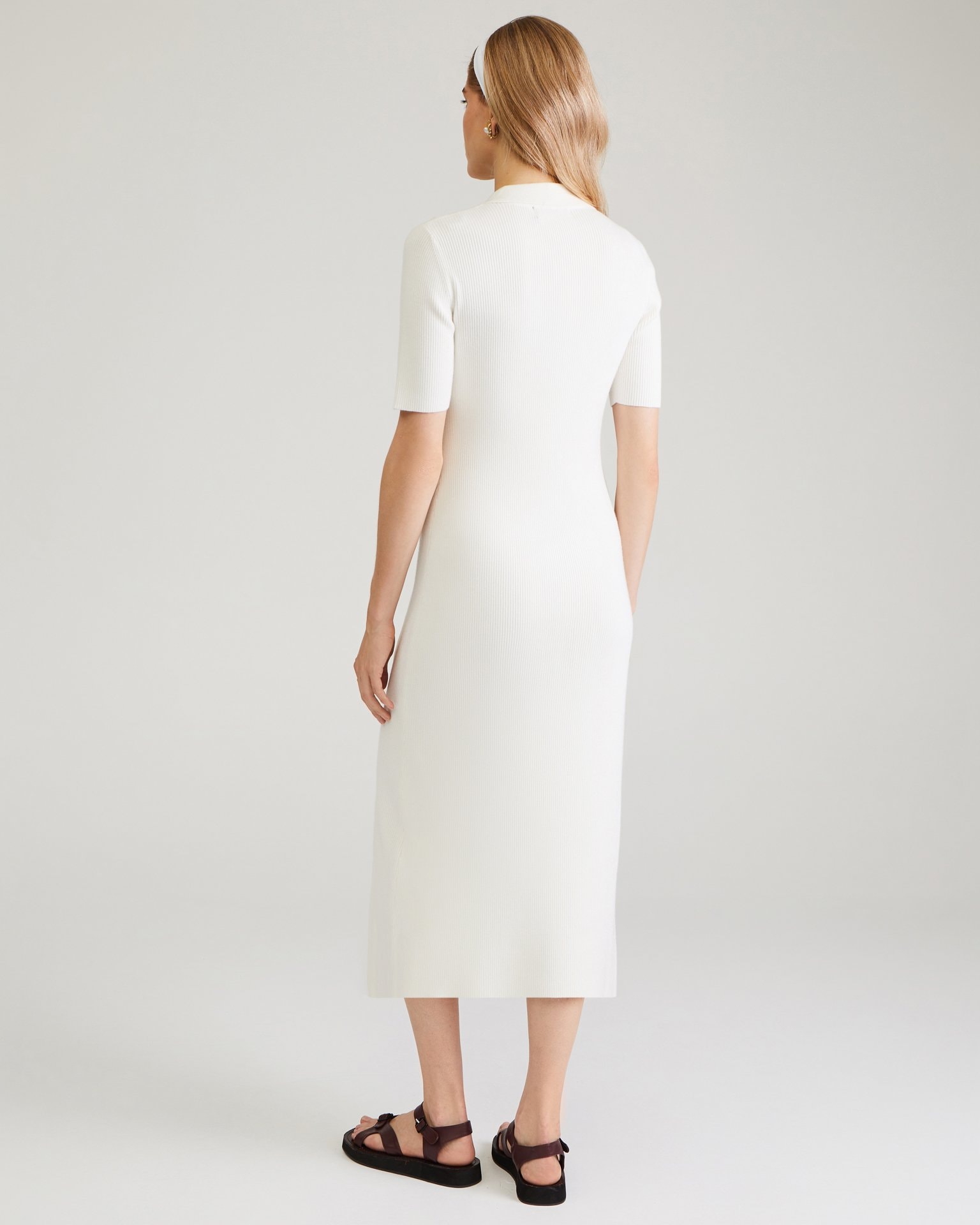 Midi dress, Milky — photo 3