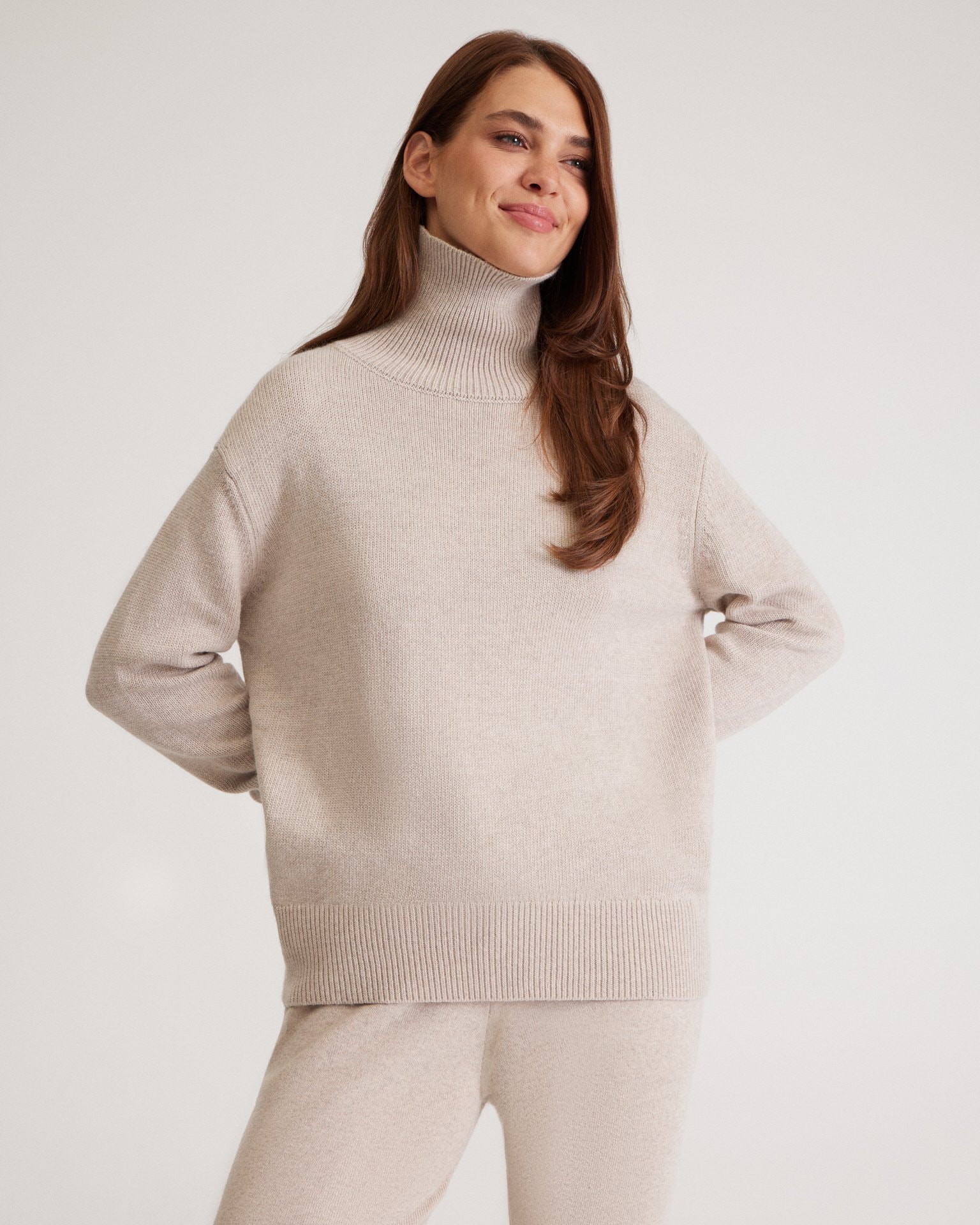 Knitted Suit, Beige — photo 6