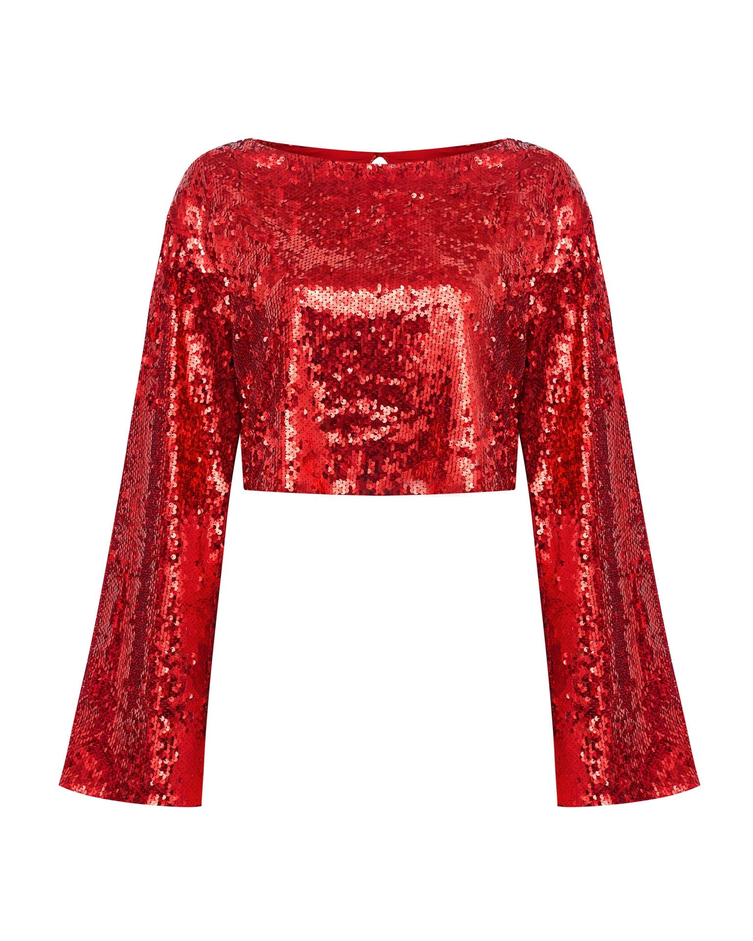 Red sequin top, Red — photo 10