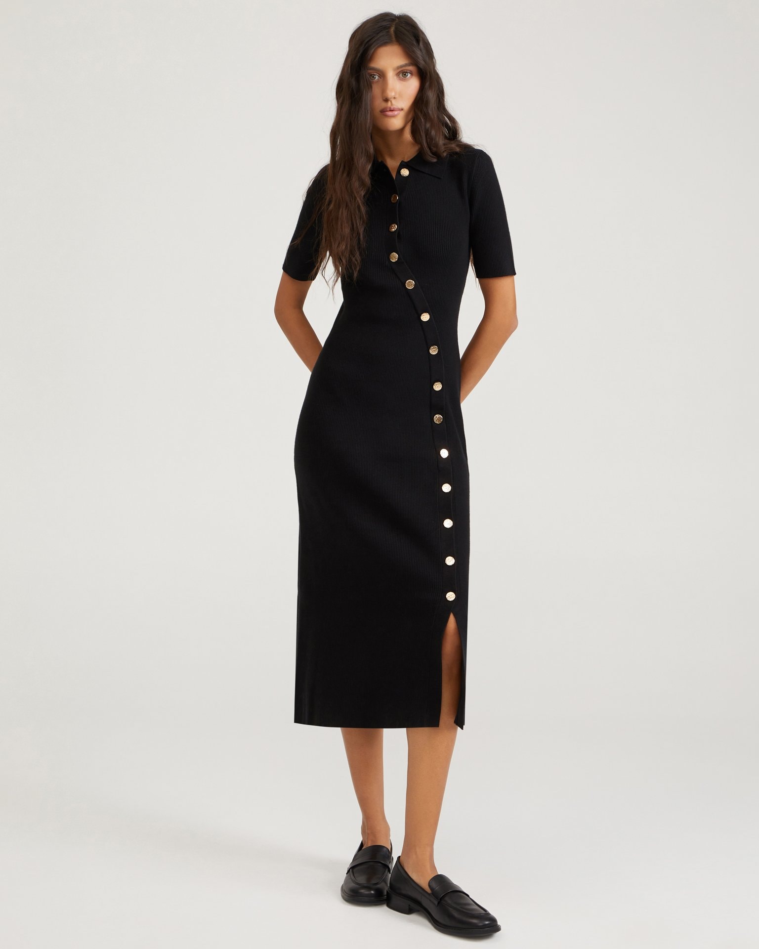 Midi dress, Black — photo 6