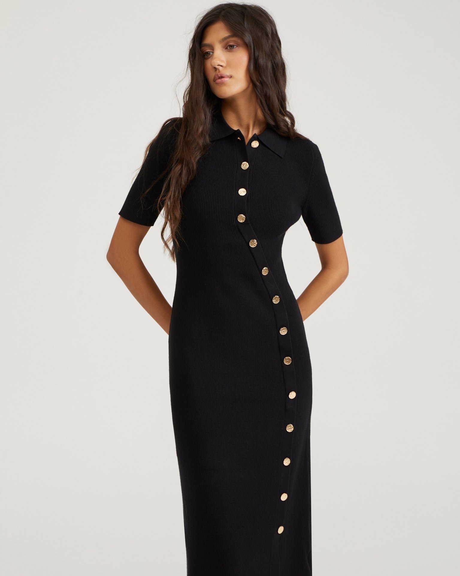 Midi dress, Black — photo 5