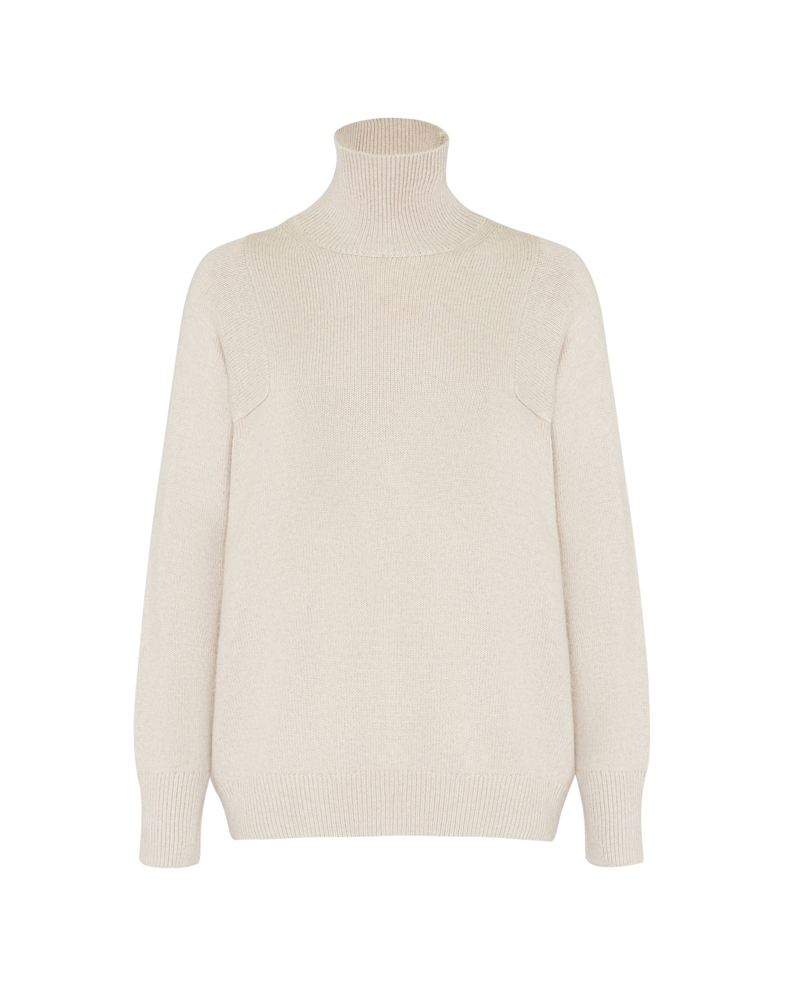 Beige high-neck jumper, Beige — photo 6