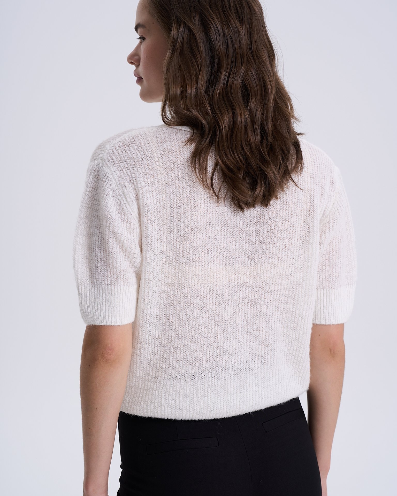 Polo jumper, White — photo 4