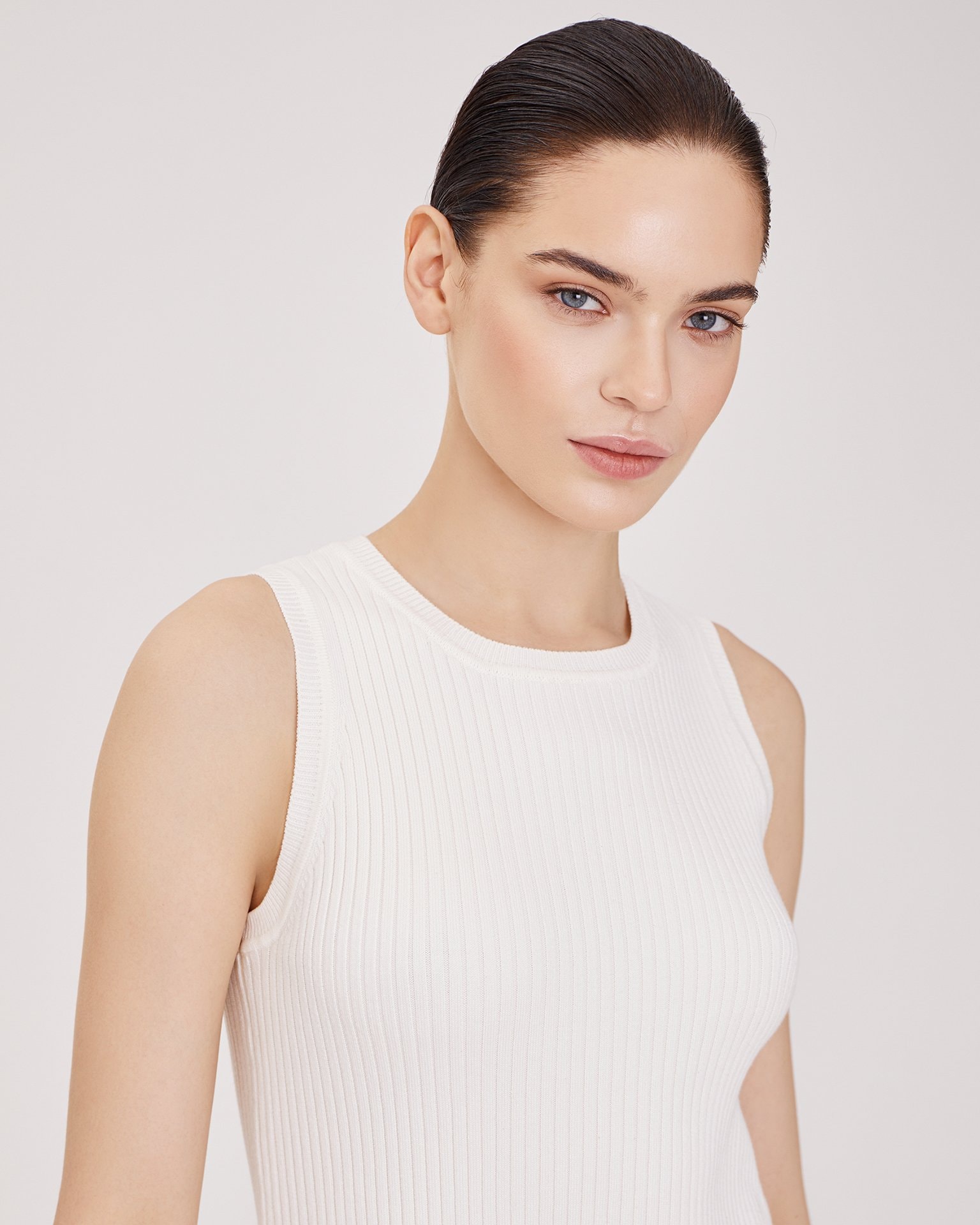 White spaghetti strap top, Milky