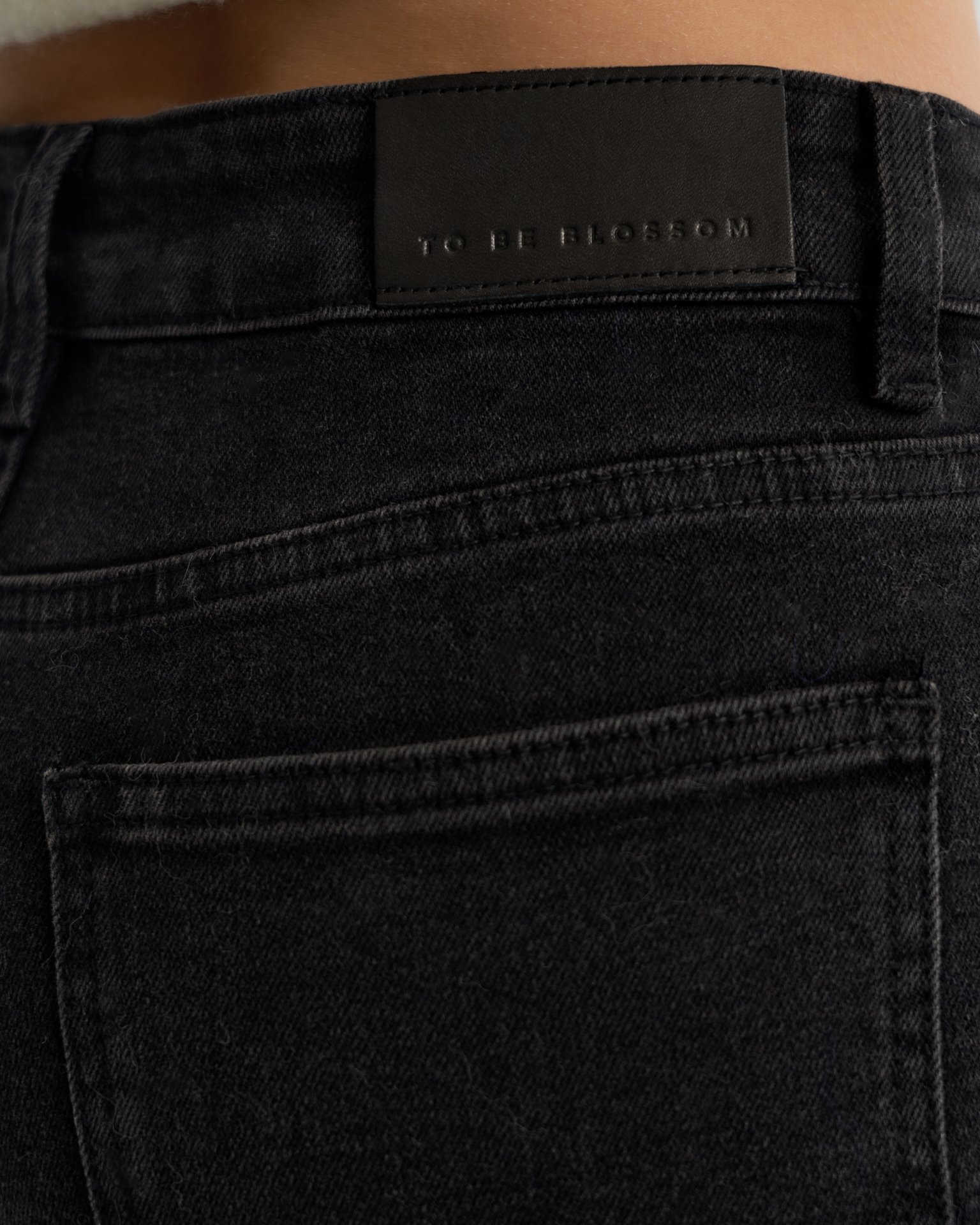 Black flared jeans, Black — photo 7