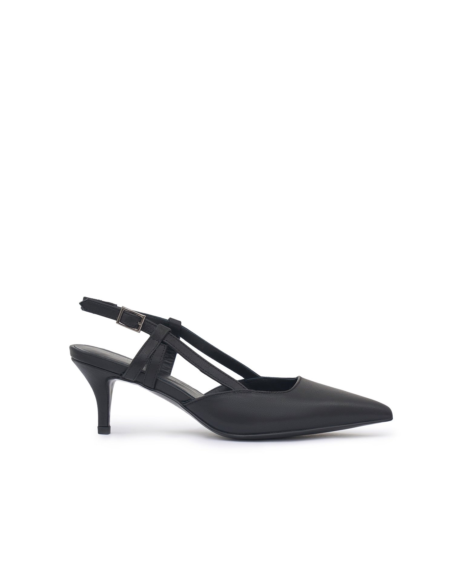 Slingback pumps, Black — photo 6