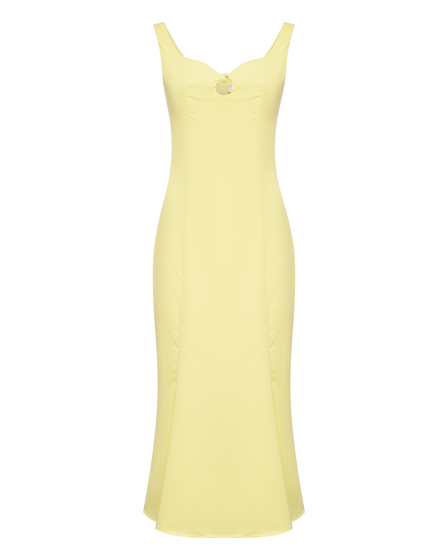 Dress with a Bodice Slit, Yellow — photo 7