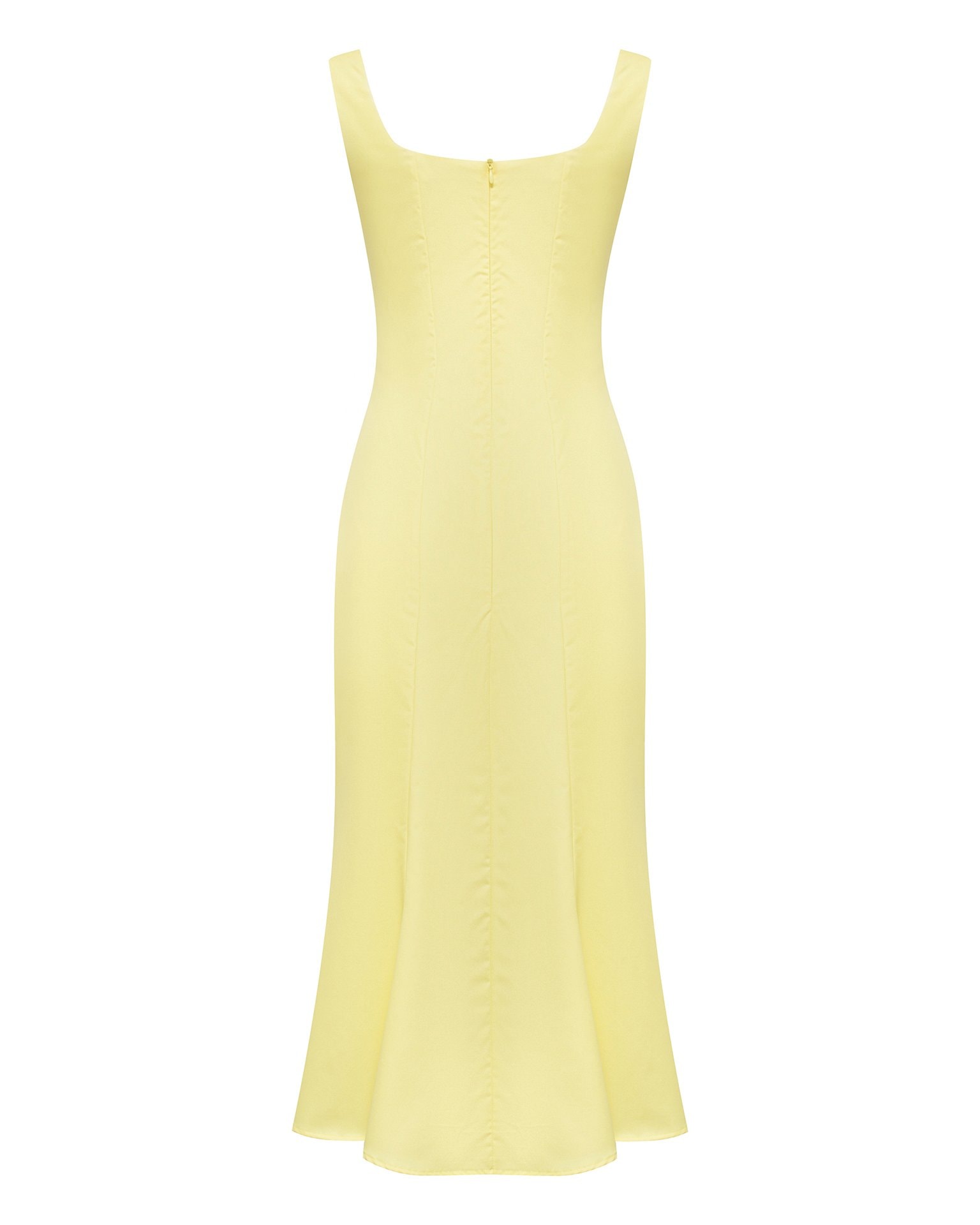 Dress with a Bodice Slit, Yellow — photo 8
