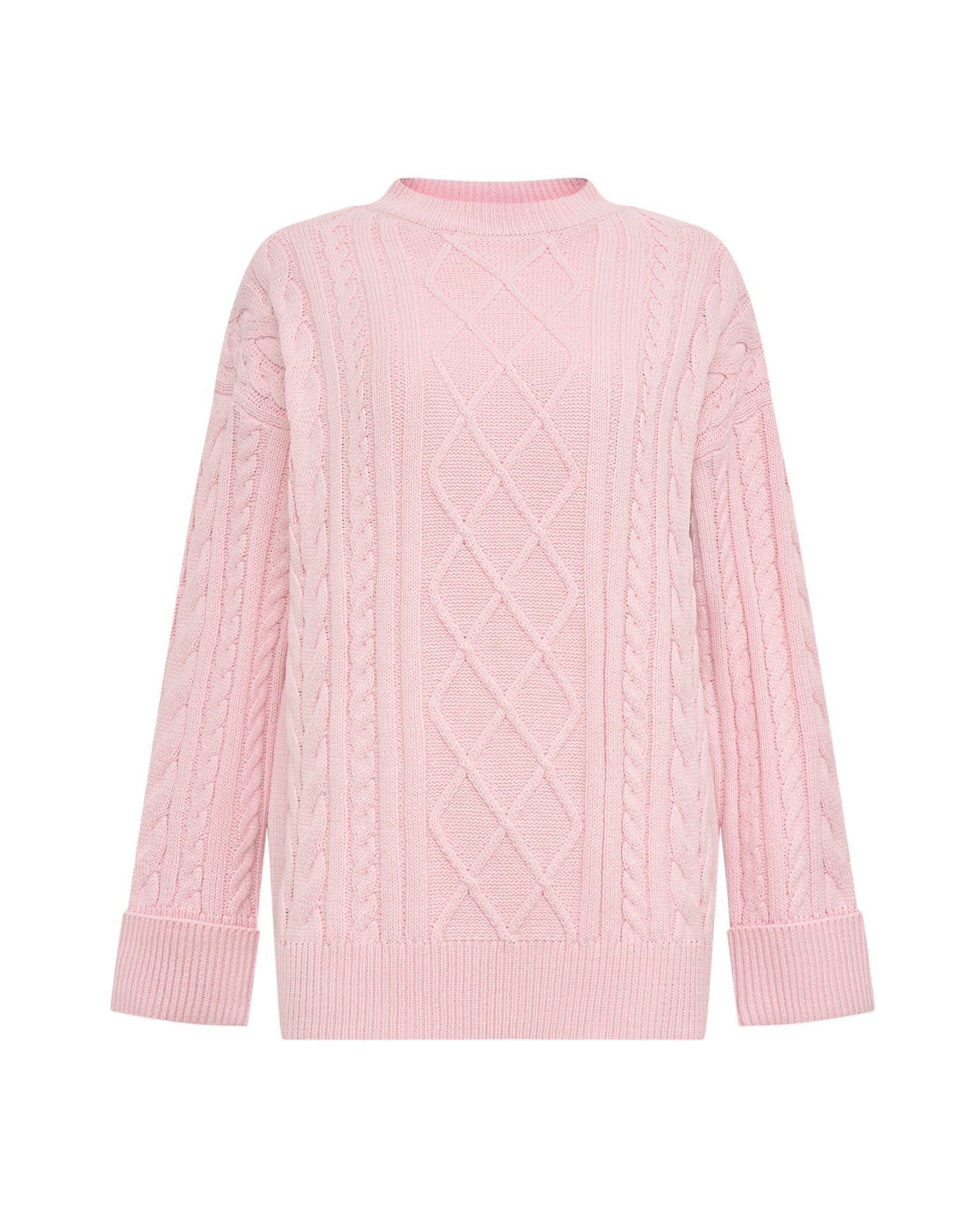 Textured pink jumper, Pink. — photo 8