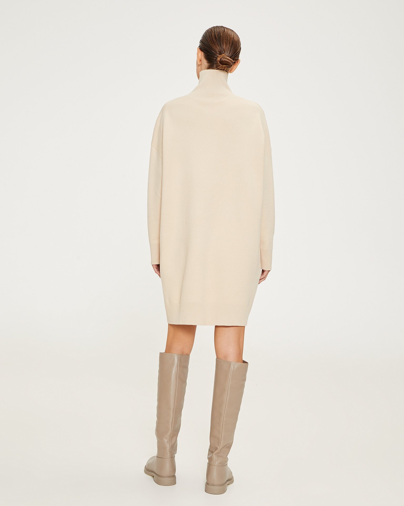 Cocoon dress, Beige — photo 3