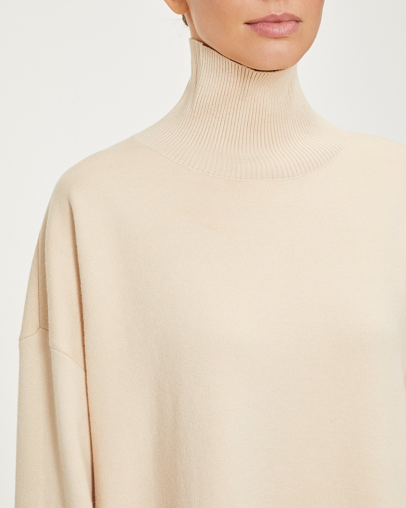 Cocoon dress, Beige — photo 5