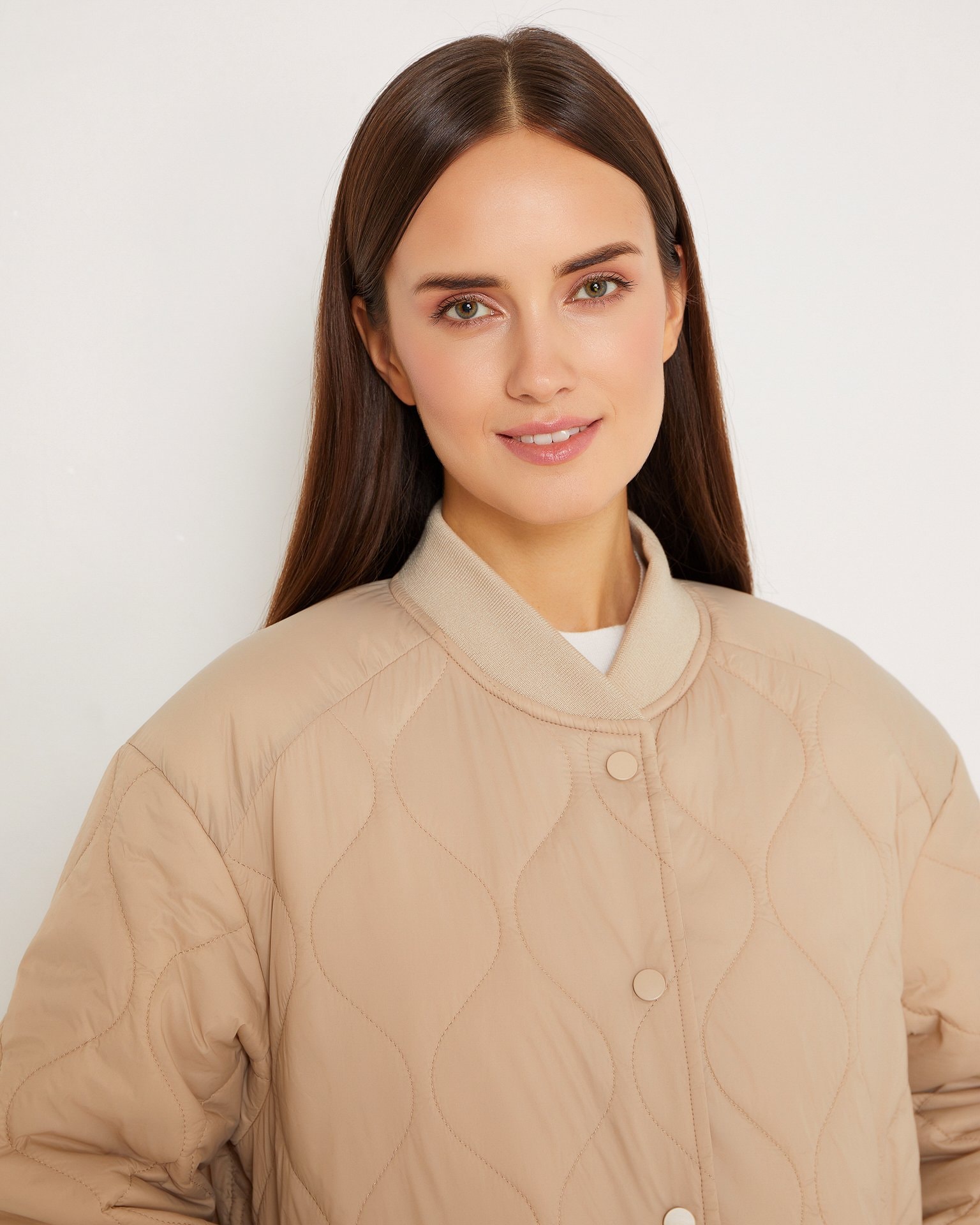 Coat with patch pockets, Beige — photo 7