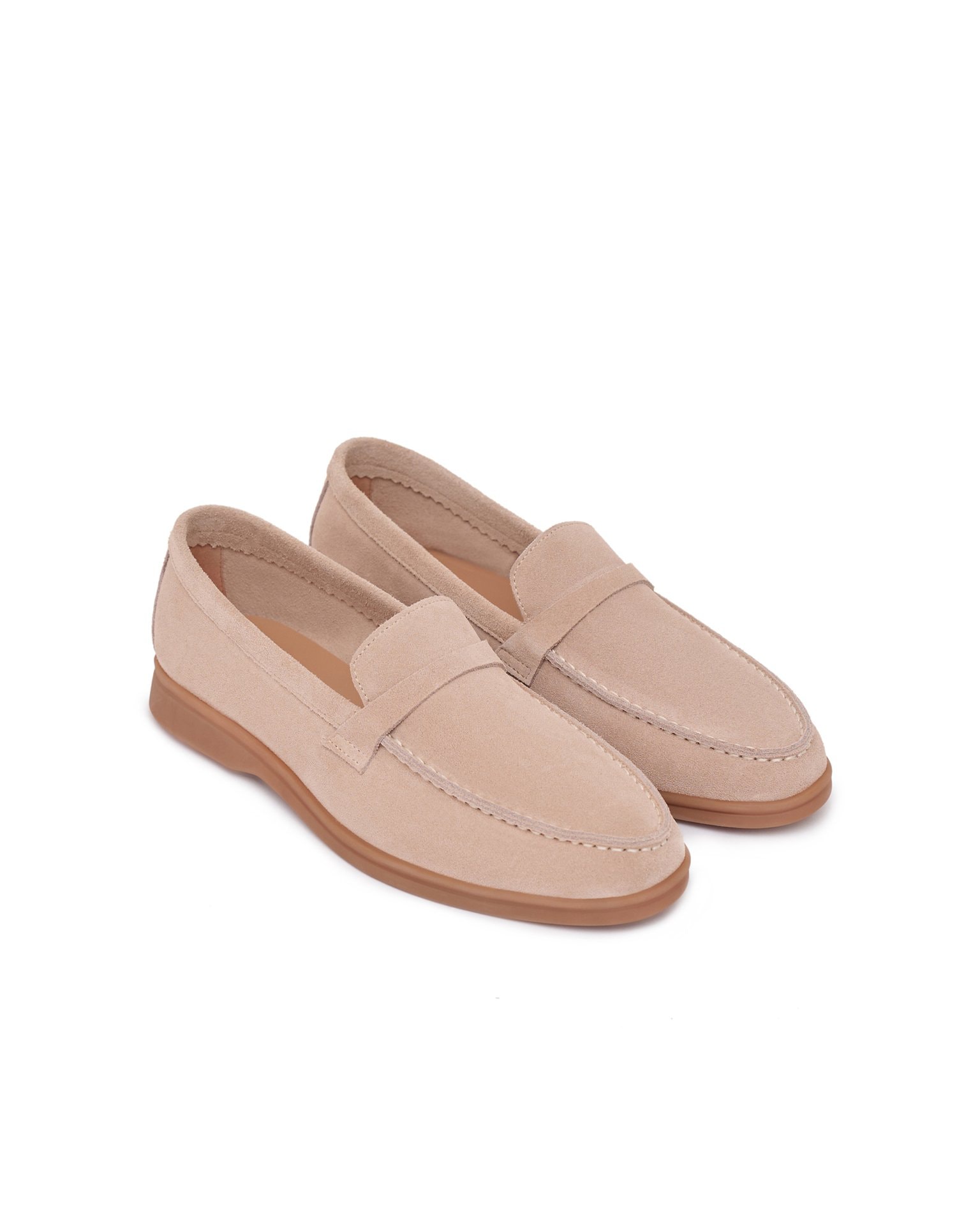 Beige loafers, Beige — photo 3