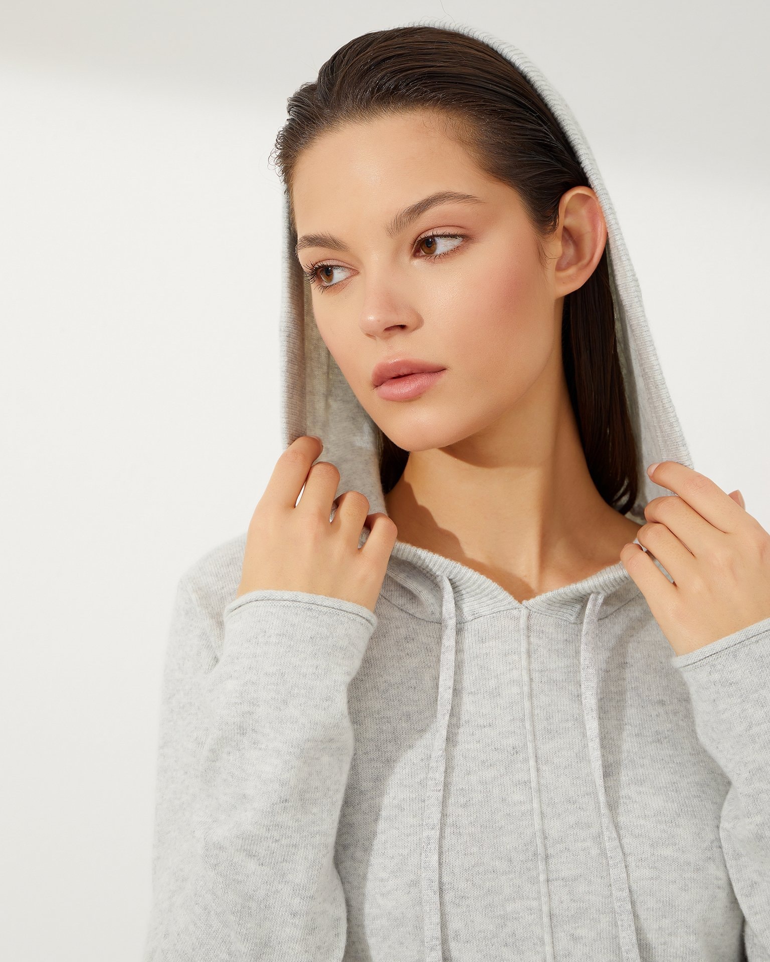 Hoodie dress, Light Grey — photo 4