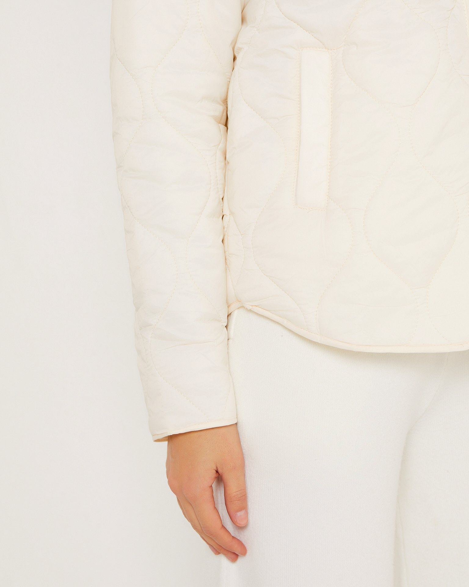 Quilted jacket, Milky — photo 7