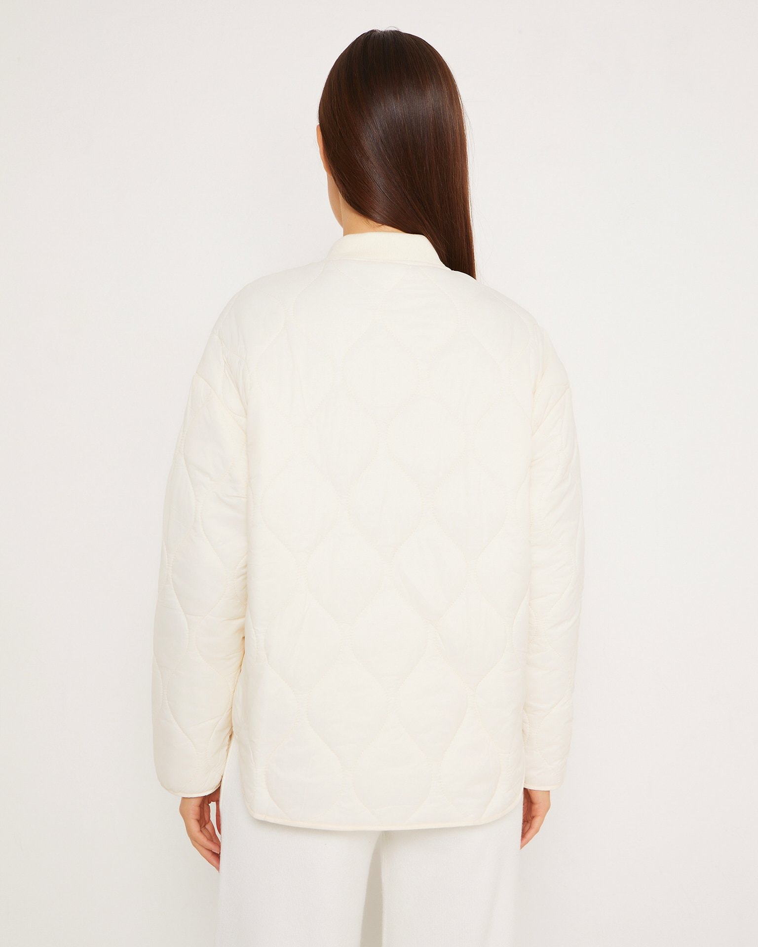 Quilted jacket, Milky — photo 4