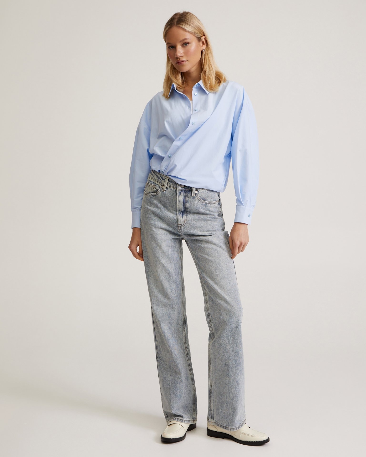 Grey-blue jeans, Sky Blue — photo 5