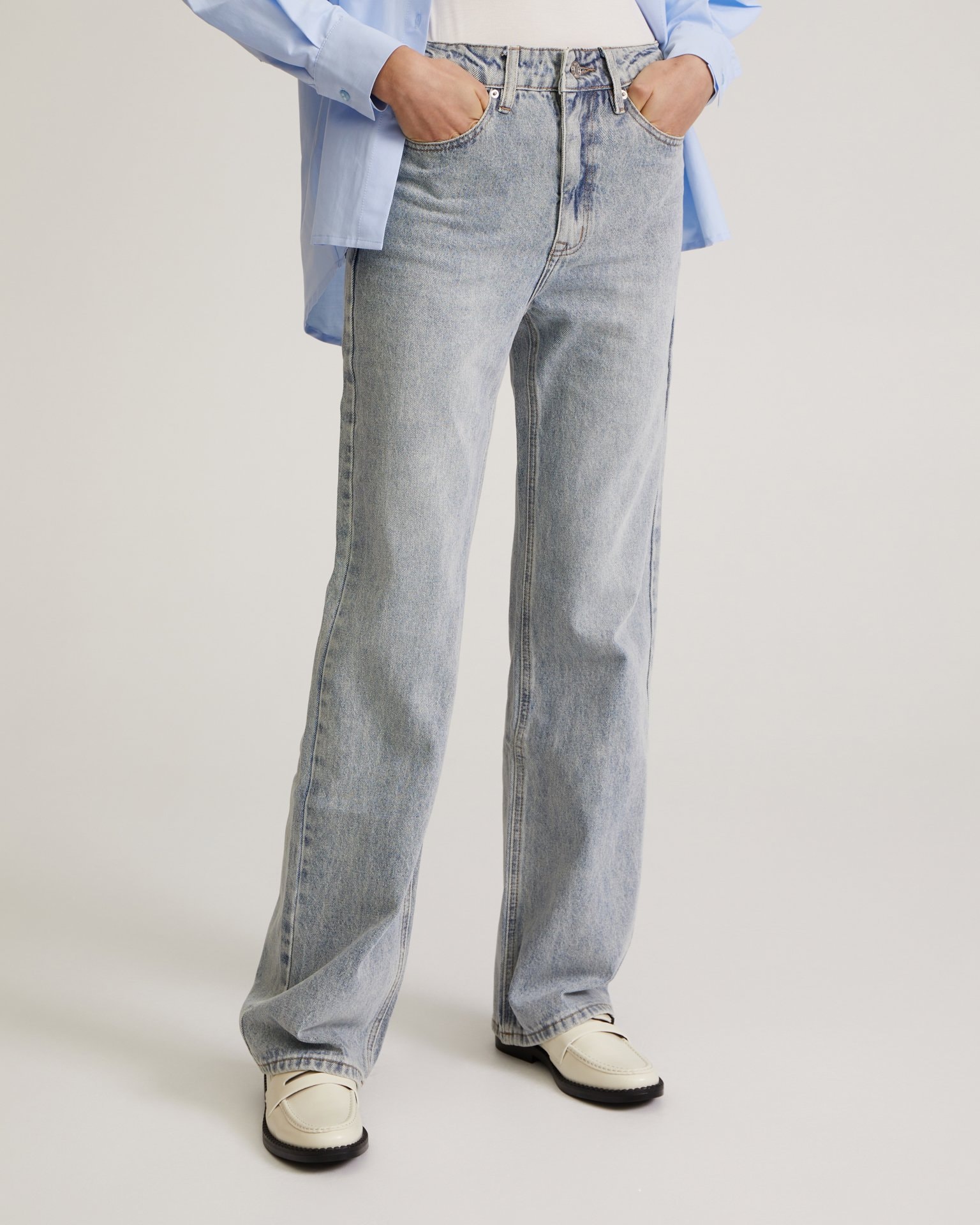 Grey-blue jeans, Sky Blue — photo 11