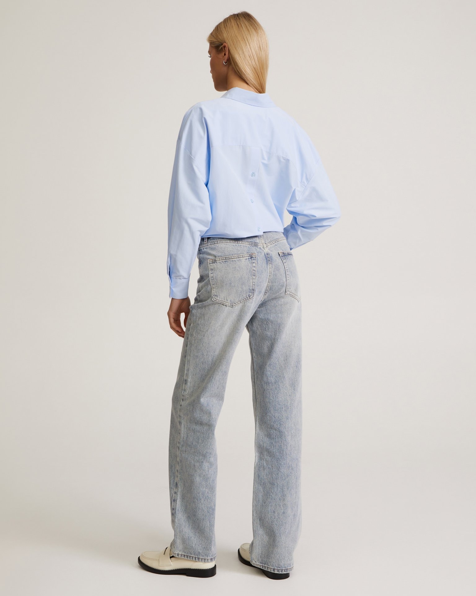 Grey-blue jeans, Sky Blue — photo 3