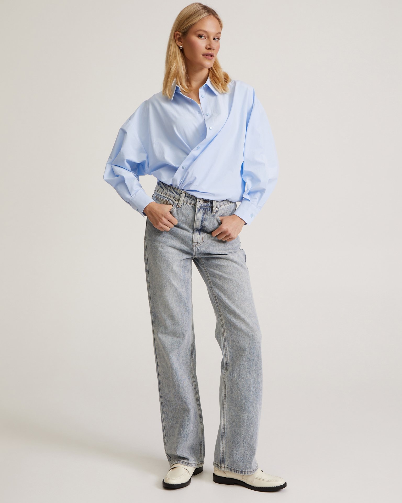 Grey-blue jeans, Sky Blue — photo 6