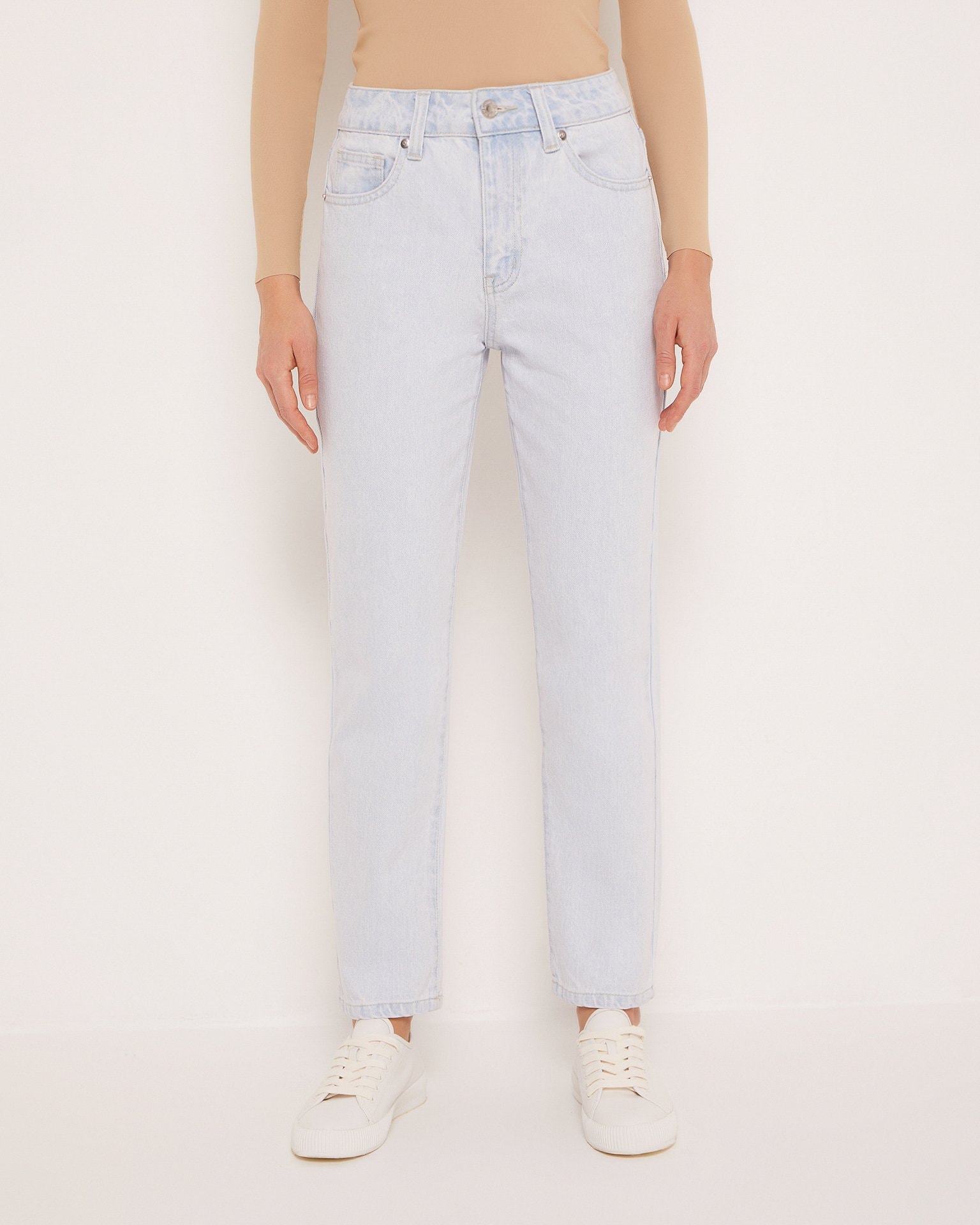 Mom jeans in light blue, Light Blue — photo 5