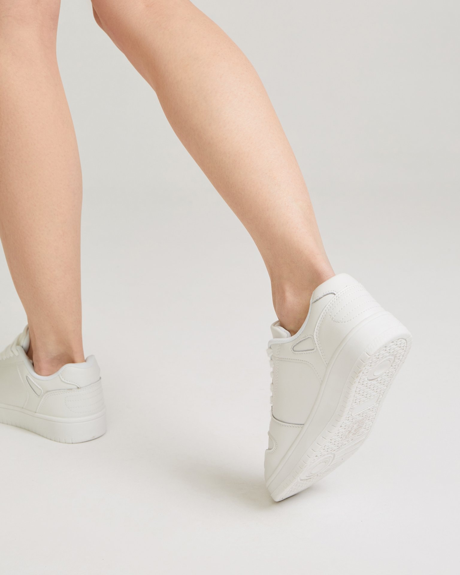 Белые кеды из натуральной кожи, White — photo 4