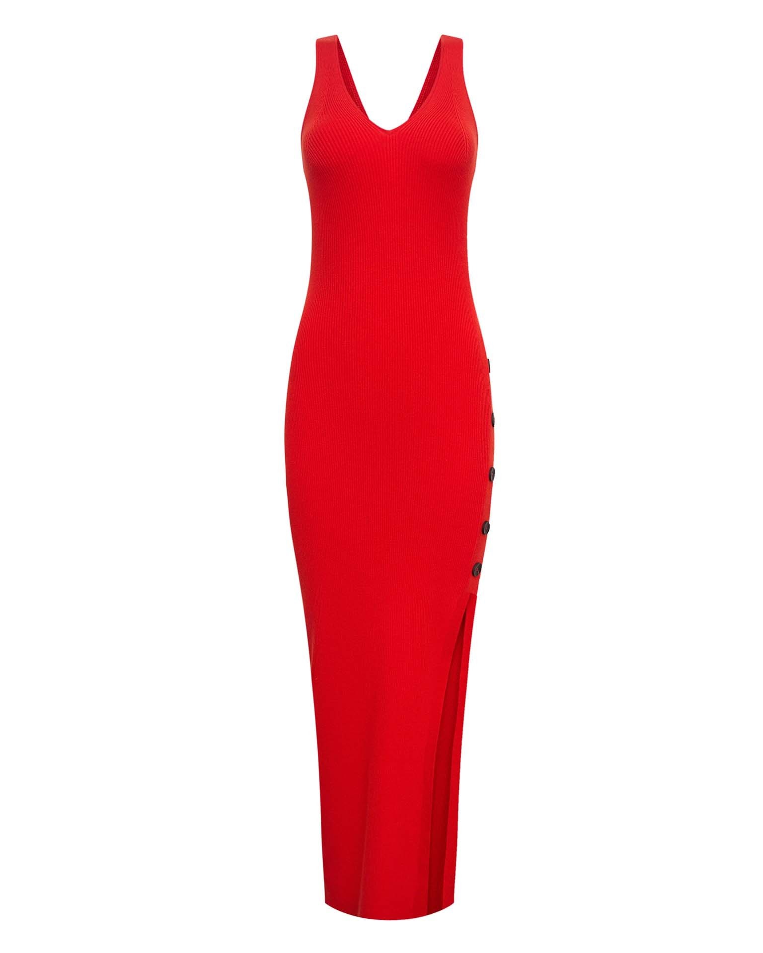 Bright viscose dress, Orange — photo 2