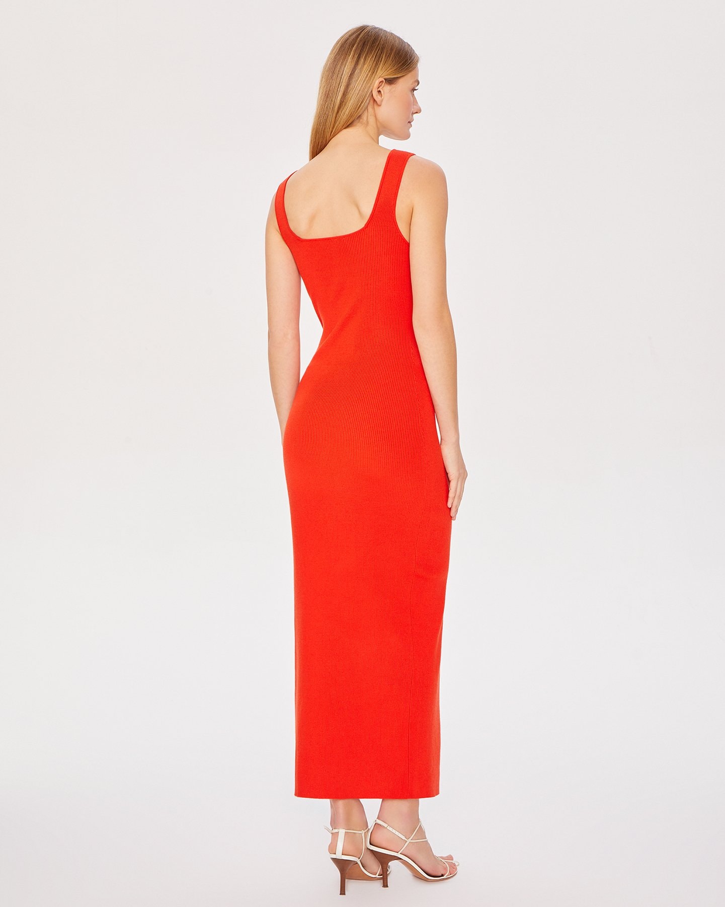 Bright viscose dress, Orange — photo 4