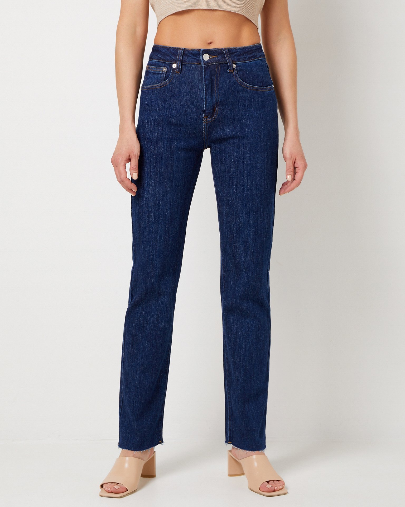 Straight-leg jeans, Blue — photo 4