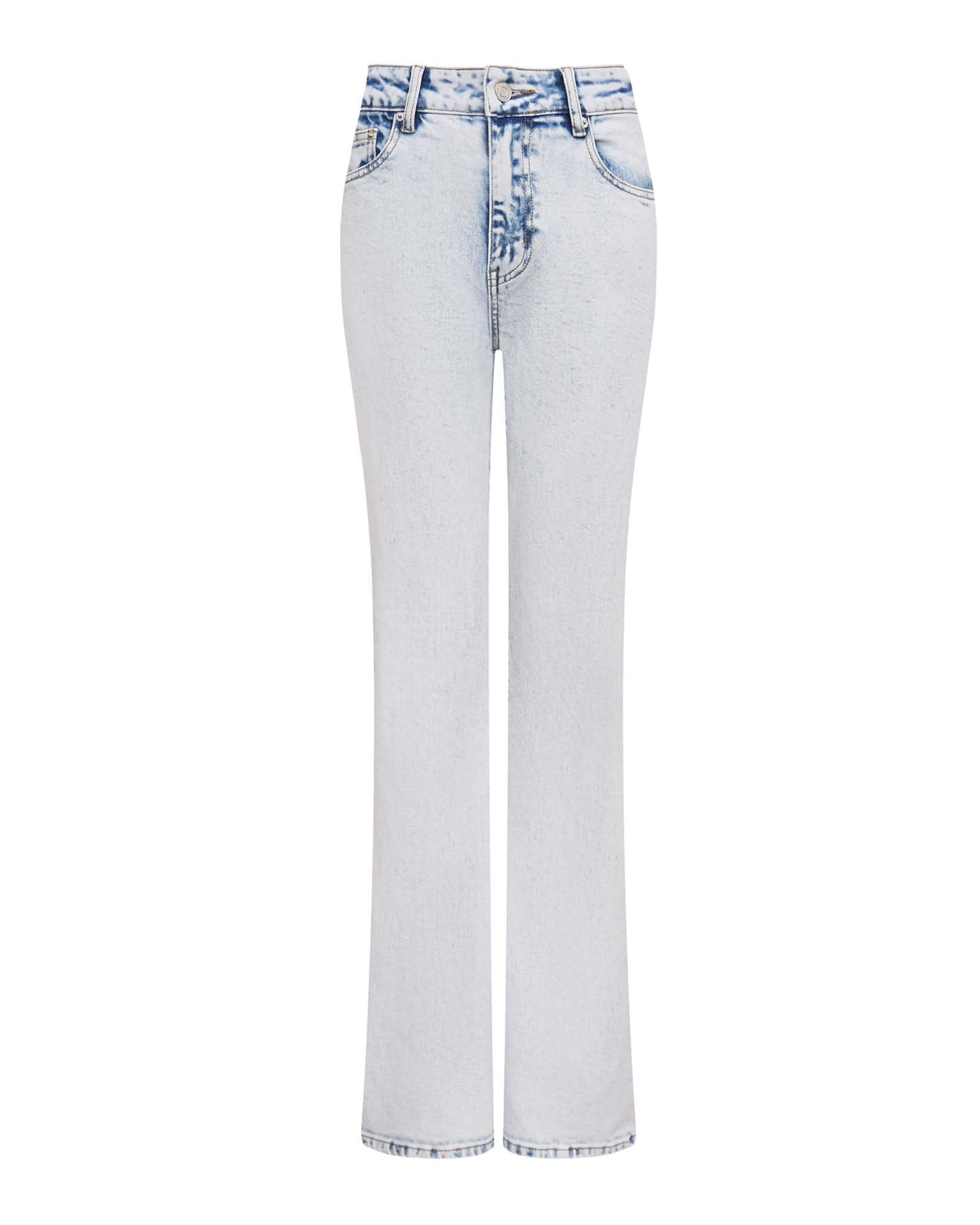 Light blue flared jeans, White — photo 5