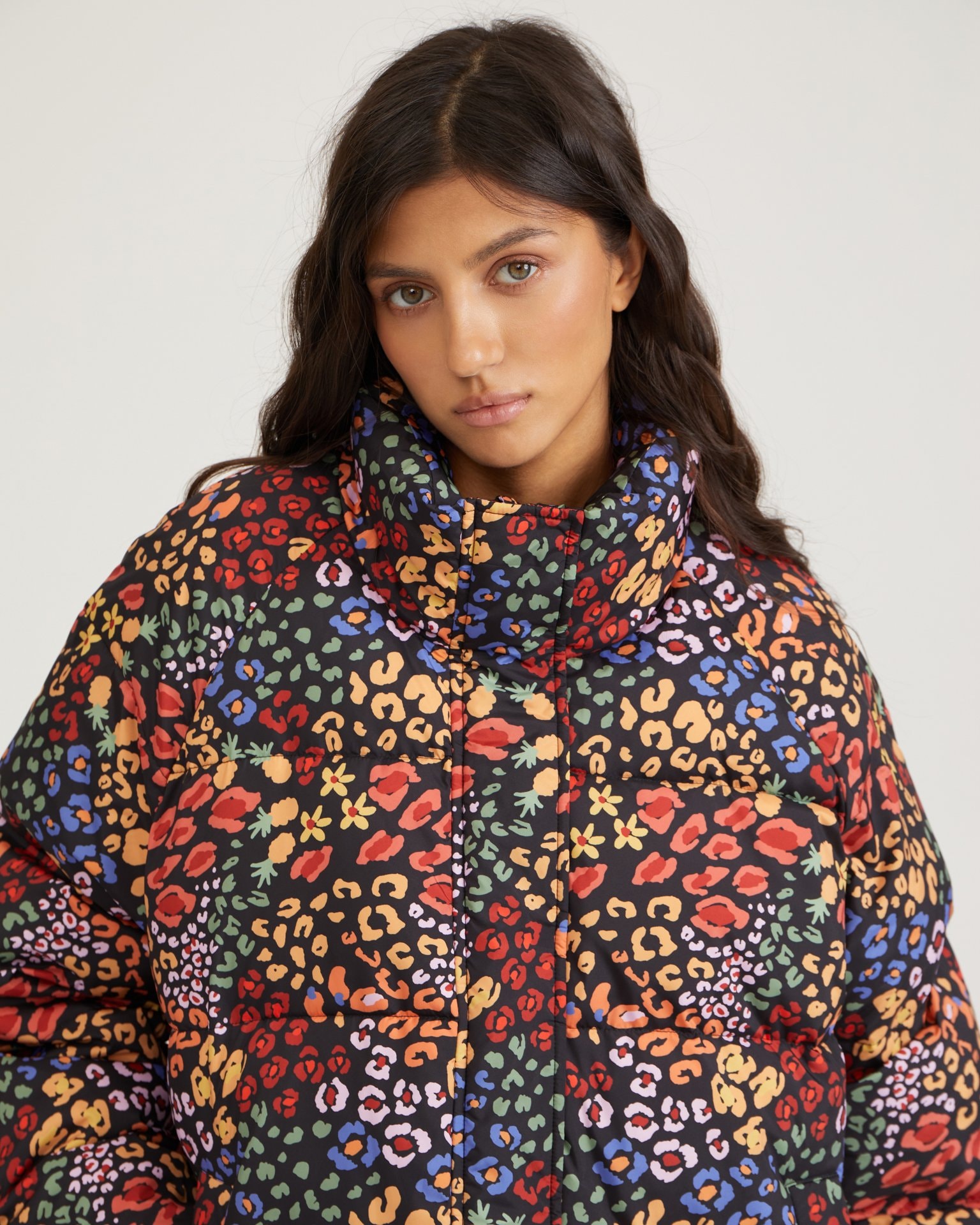 Jungle down jacket, Multicolour — photo 7