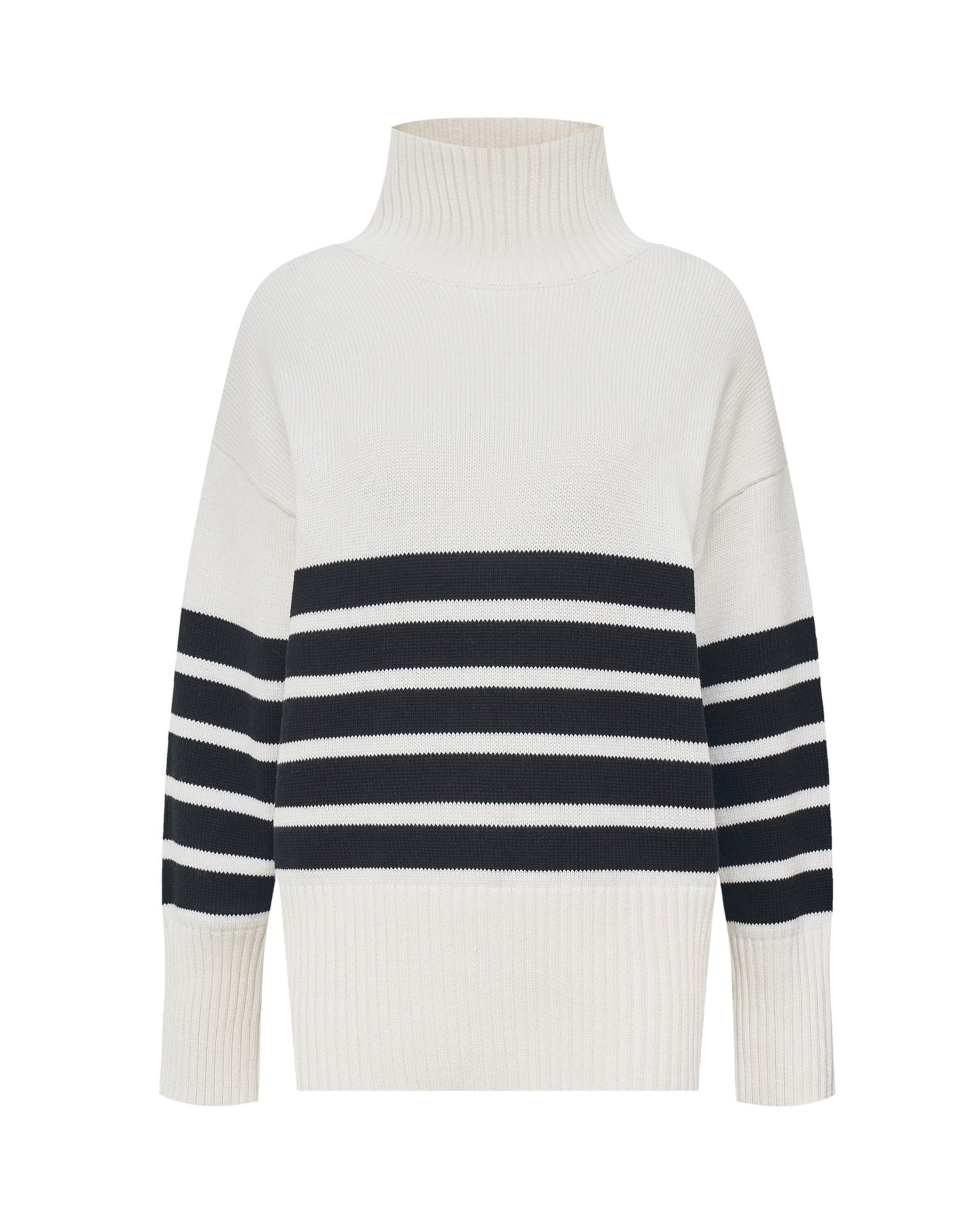 White striped jumper, White — photo 6