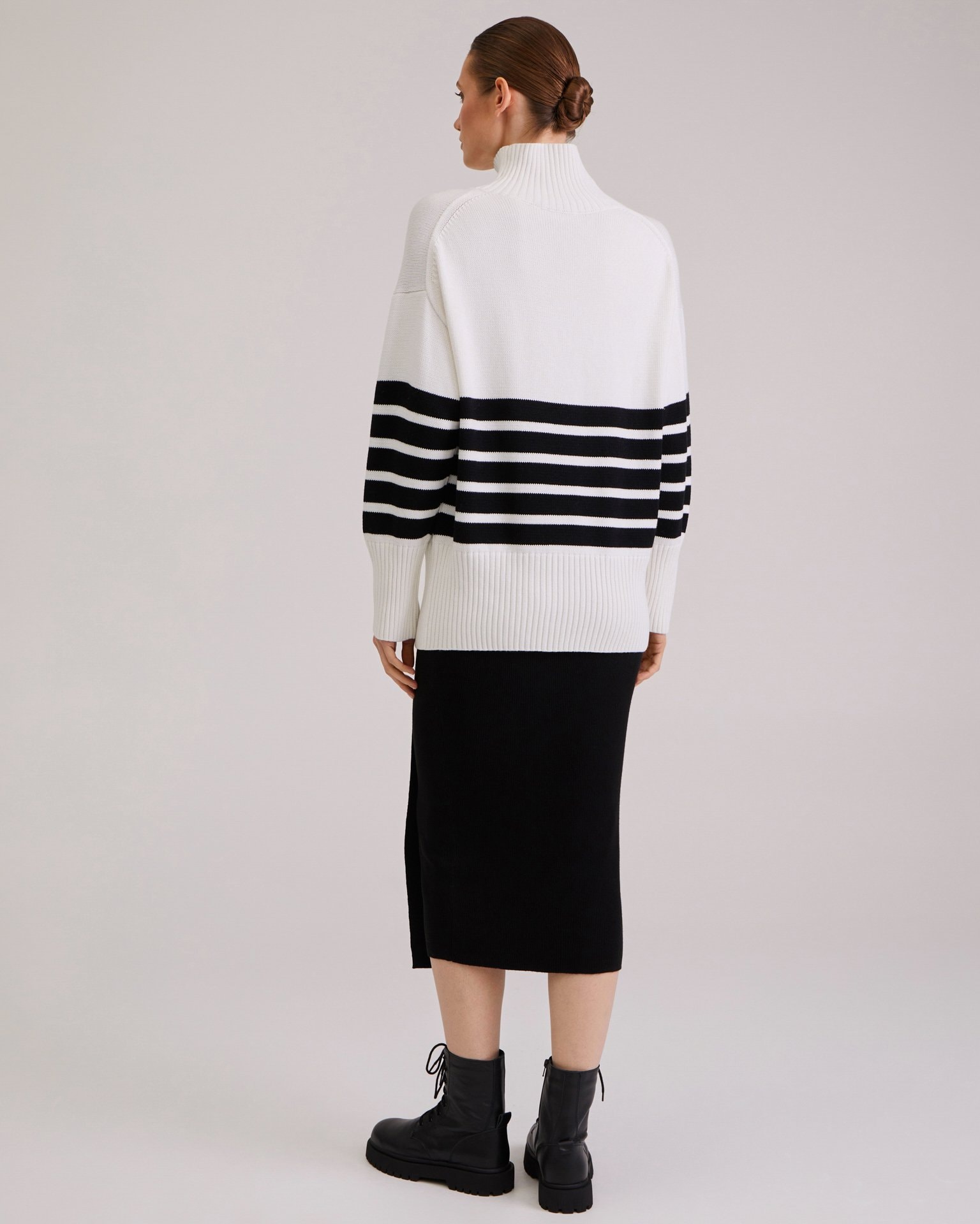White striped jumper, White — photo 3