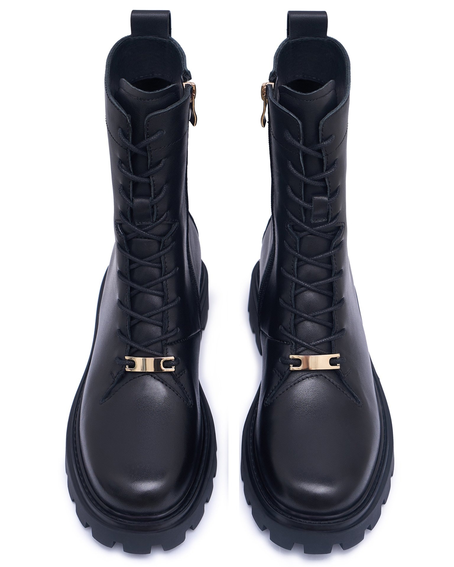 Boots made of genuine leather, Black — photo 6