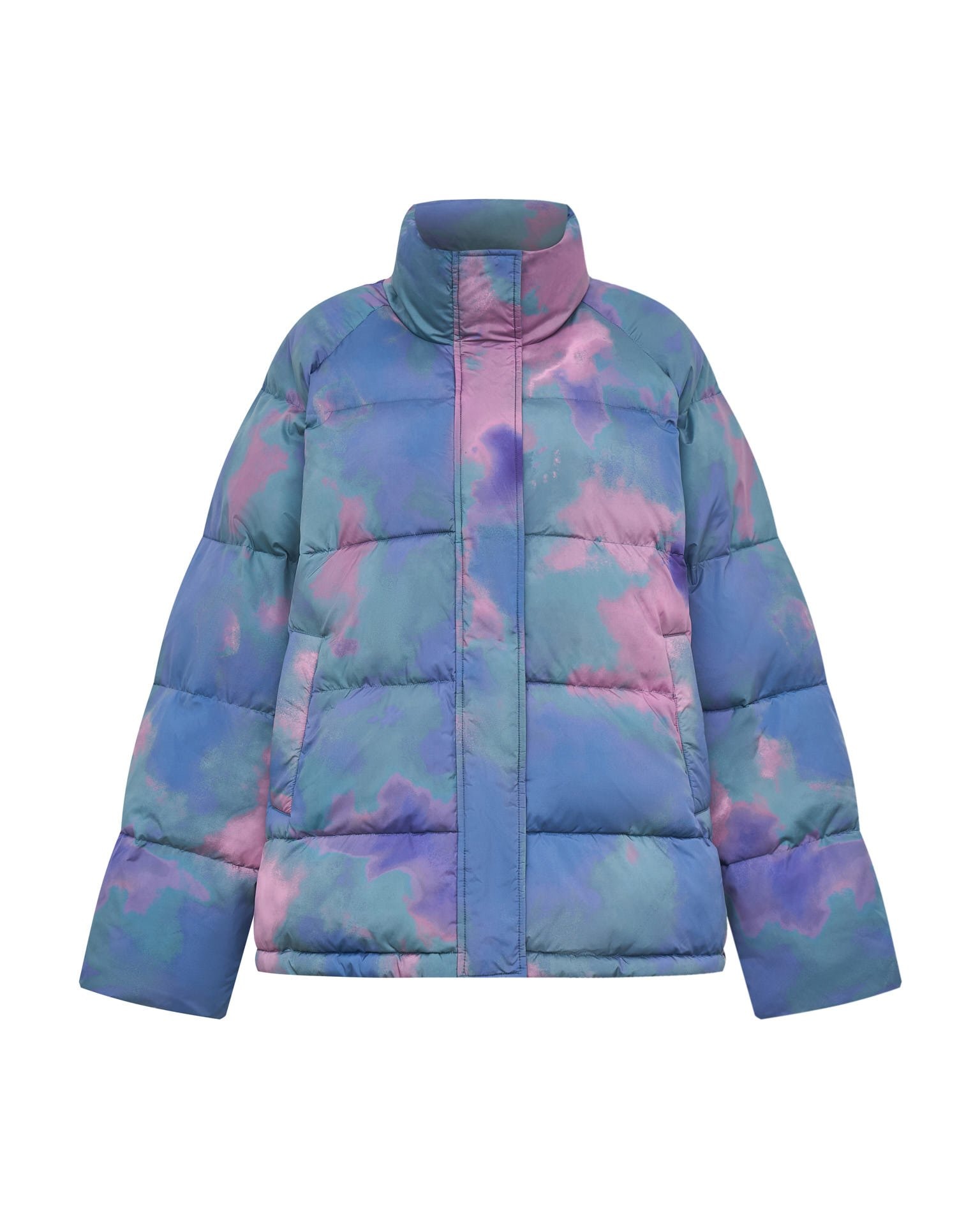 A voluminous puffer jacket, Lilac — photo 2