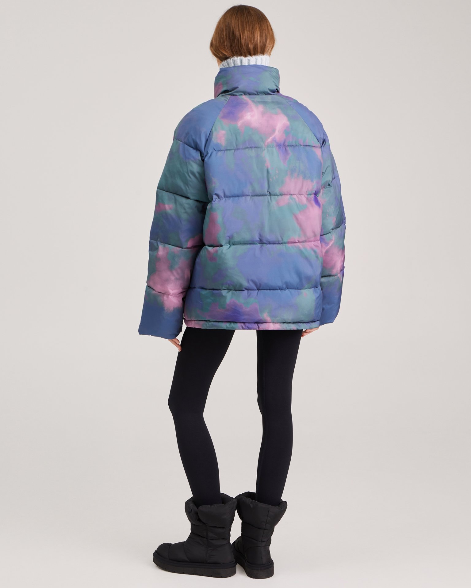 A voluminous puffer jacket, Lilac — photo 4