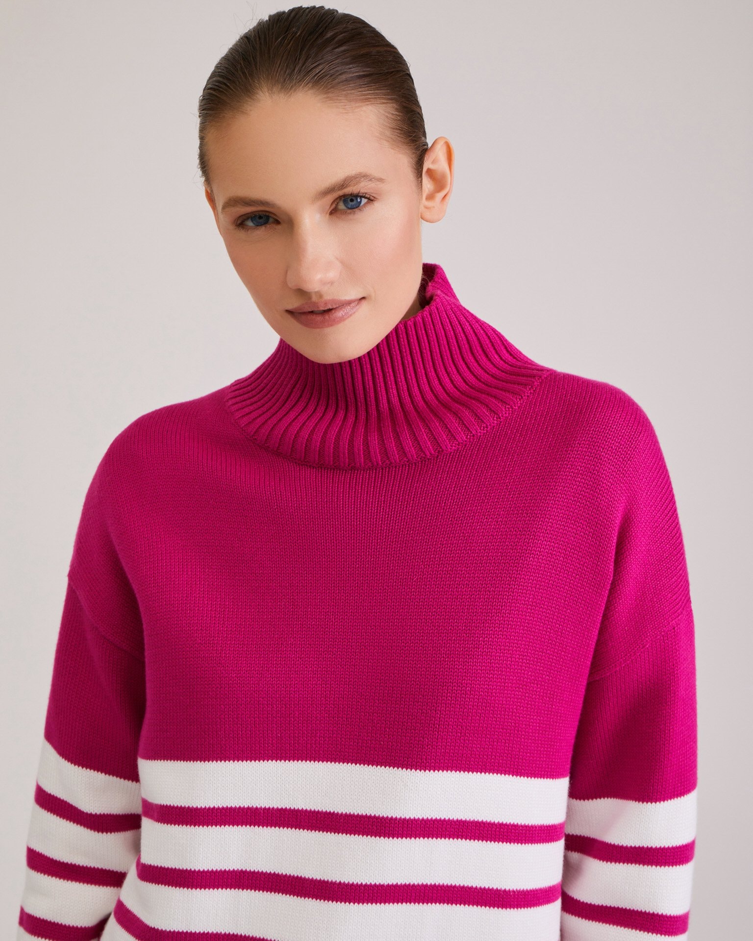Striped jumper, Fuchsia — photo 6