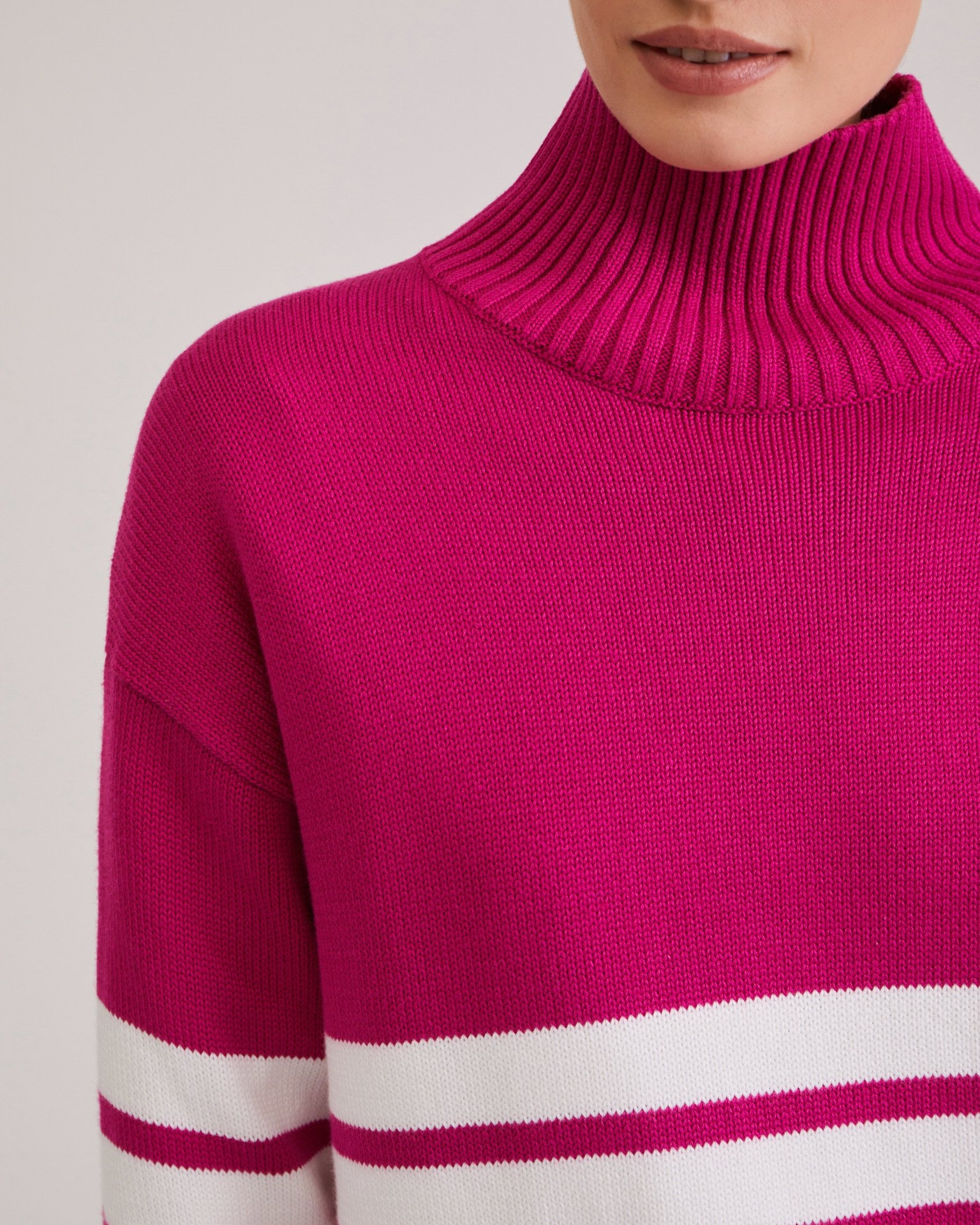 Striped jumper, Fuchsia — photo 7